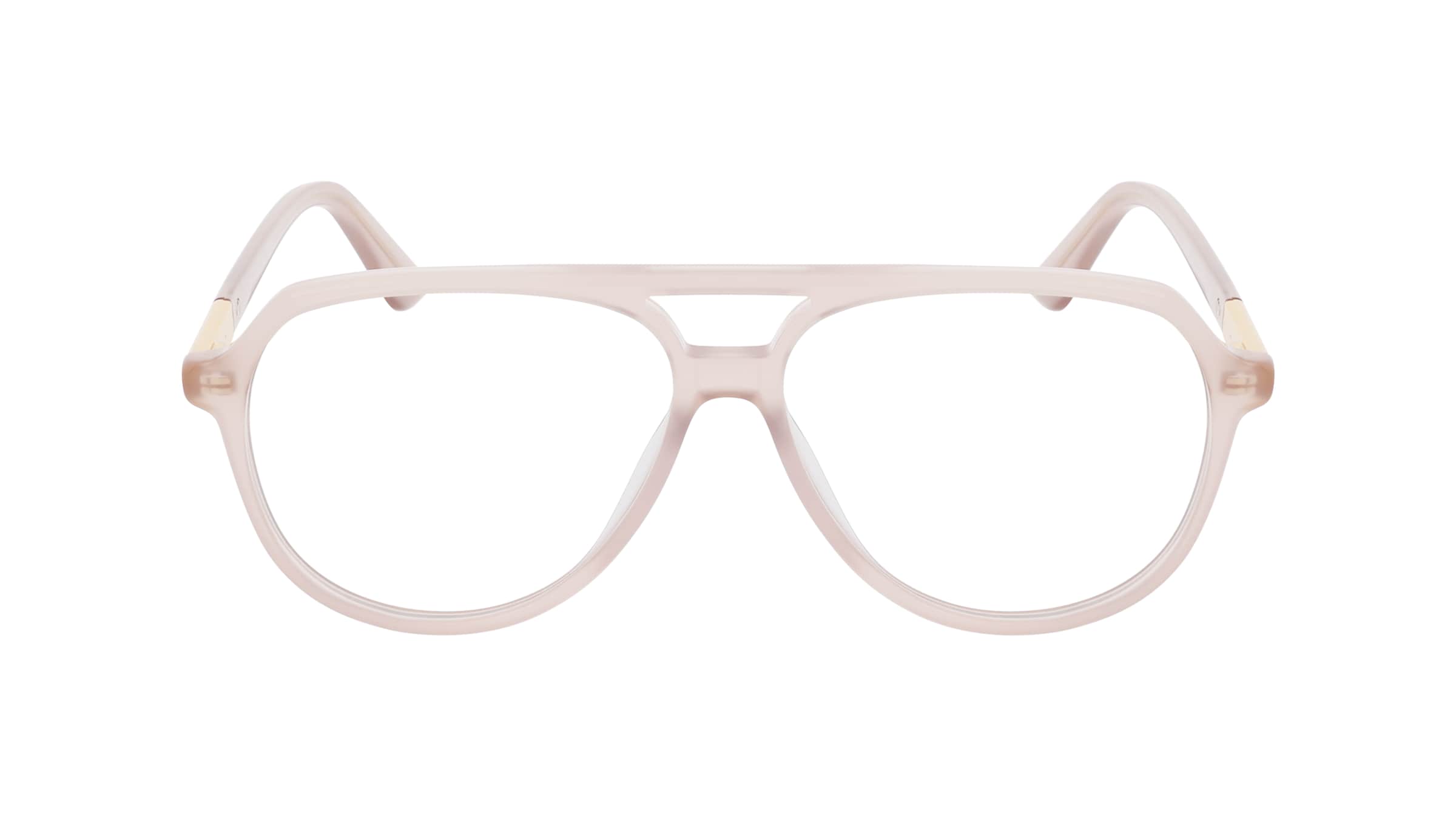 Chloé CH0366O Damen-Brille inkl. Gläser Vollrand Pilot Acetat-Gestell 57/13/140, gelb