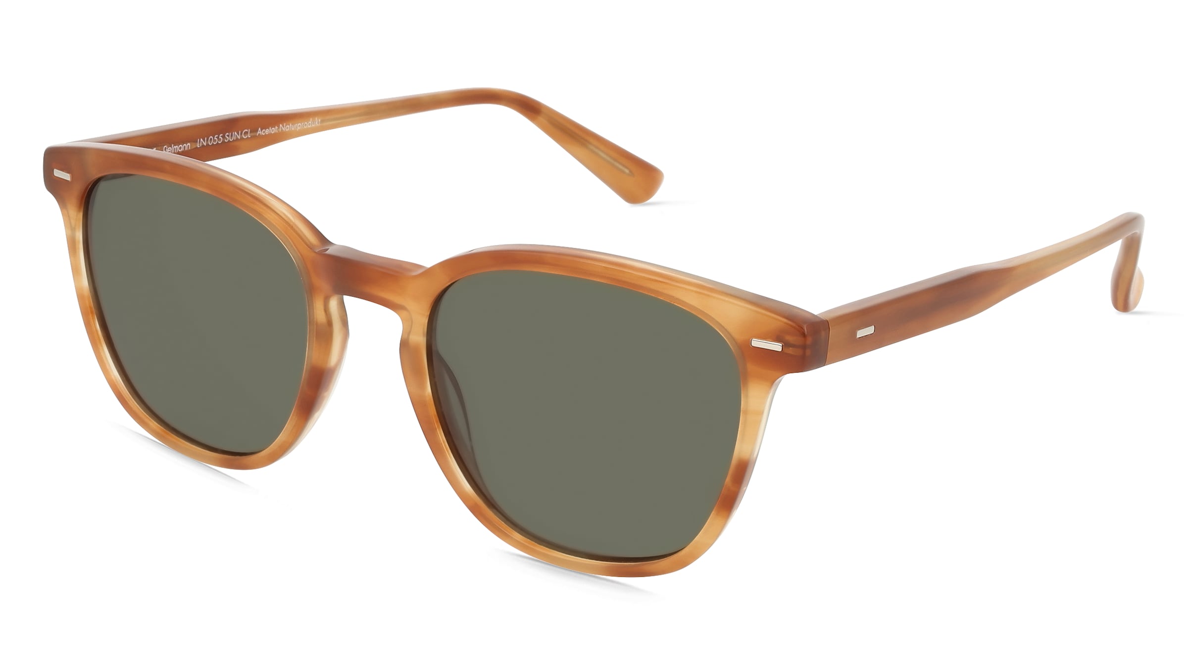 Fielmann LN 055 SUN CL Unisex-Sonnenbrille Vollrand Quadratisch Acetat Extrudiert-Gestell, Havanna