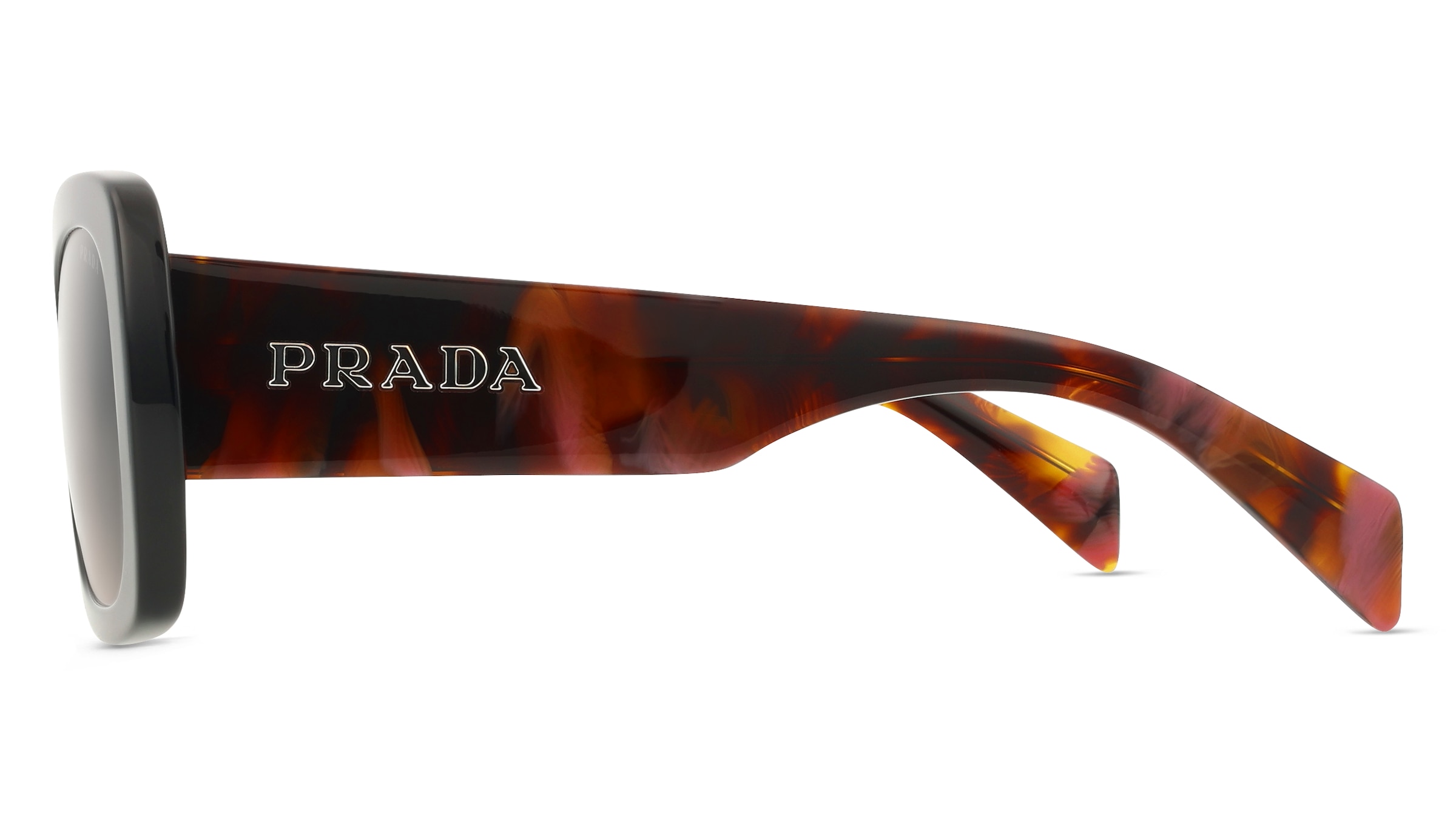 Thumbnail - Prada 0PR A08S Damen-Sonnenbrille Vollrand Oval Acetat-Gestell, braun