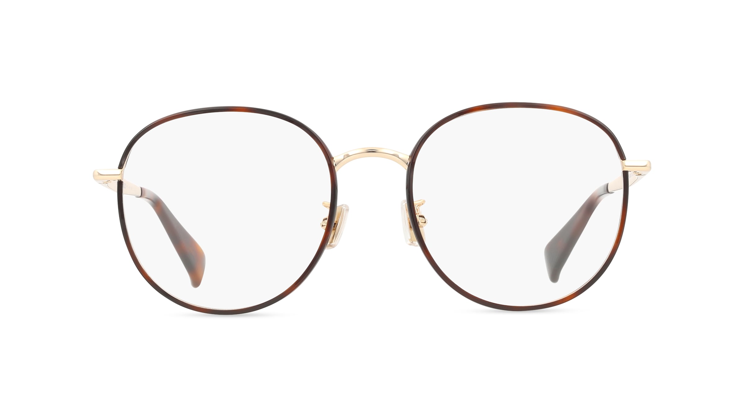 Kenzo KZ50207U Damen-Brille inkl. Gläser Vollrand Rund Metall-Gestell 54mm/19mm/145mm, Gold