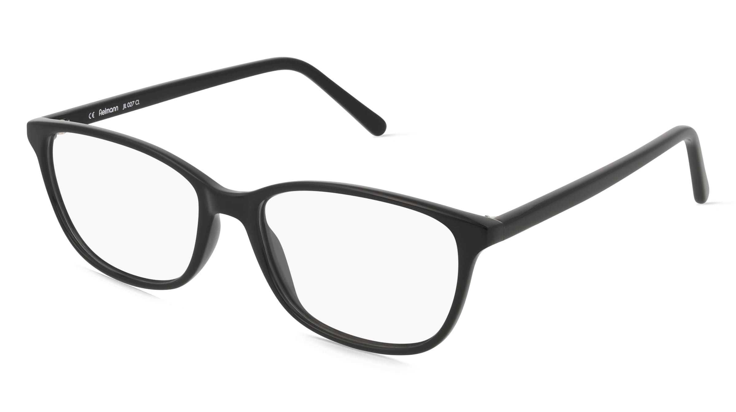Fielmann JIL 027 CL VERA Damen-Brille inkl. Gläser Vollrand Butterfly Acetat-Gestell 53/16/140, Schwarz
