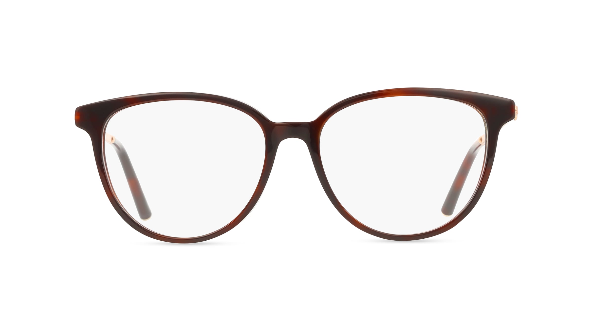 Escada VESE38 Damen-Brille inkl. Gläser Vollrand Butterfly Acetat-Gestell 52mm/15mm/140mm, braun