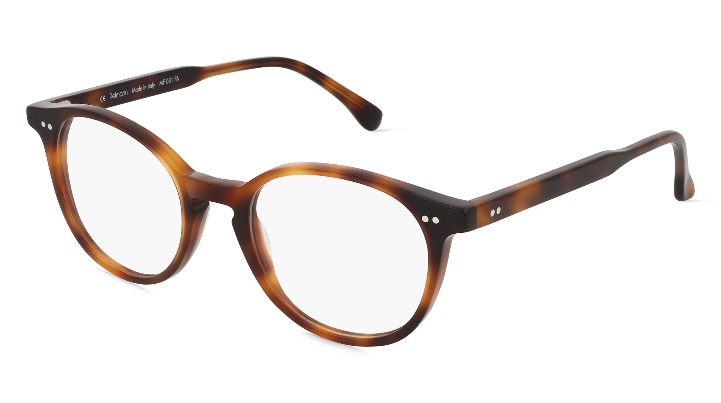 Fielmann MF 031 FA PEPE Unisex-Brille inkl. Gläser Vollrand Panto Acetat-Gestell 48mm/19mm/140mm, braun