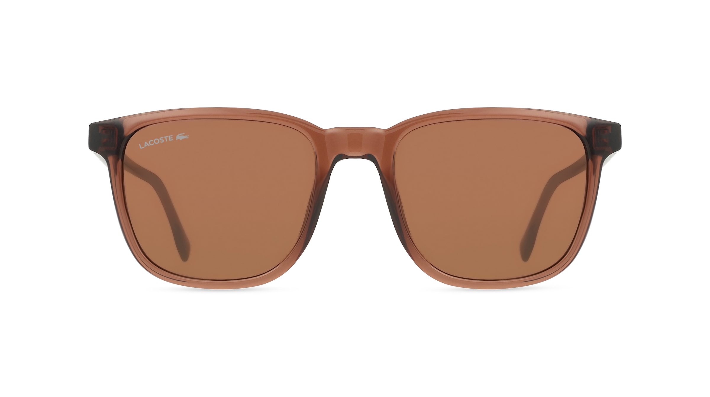 Lacoste L6029S Herren-Sonnenbrille Vollrand Eckig Bio-Kunststoff-Gestell, braun