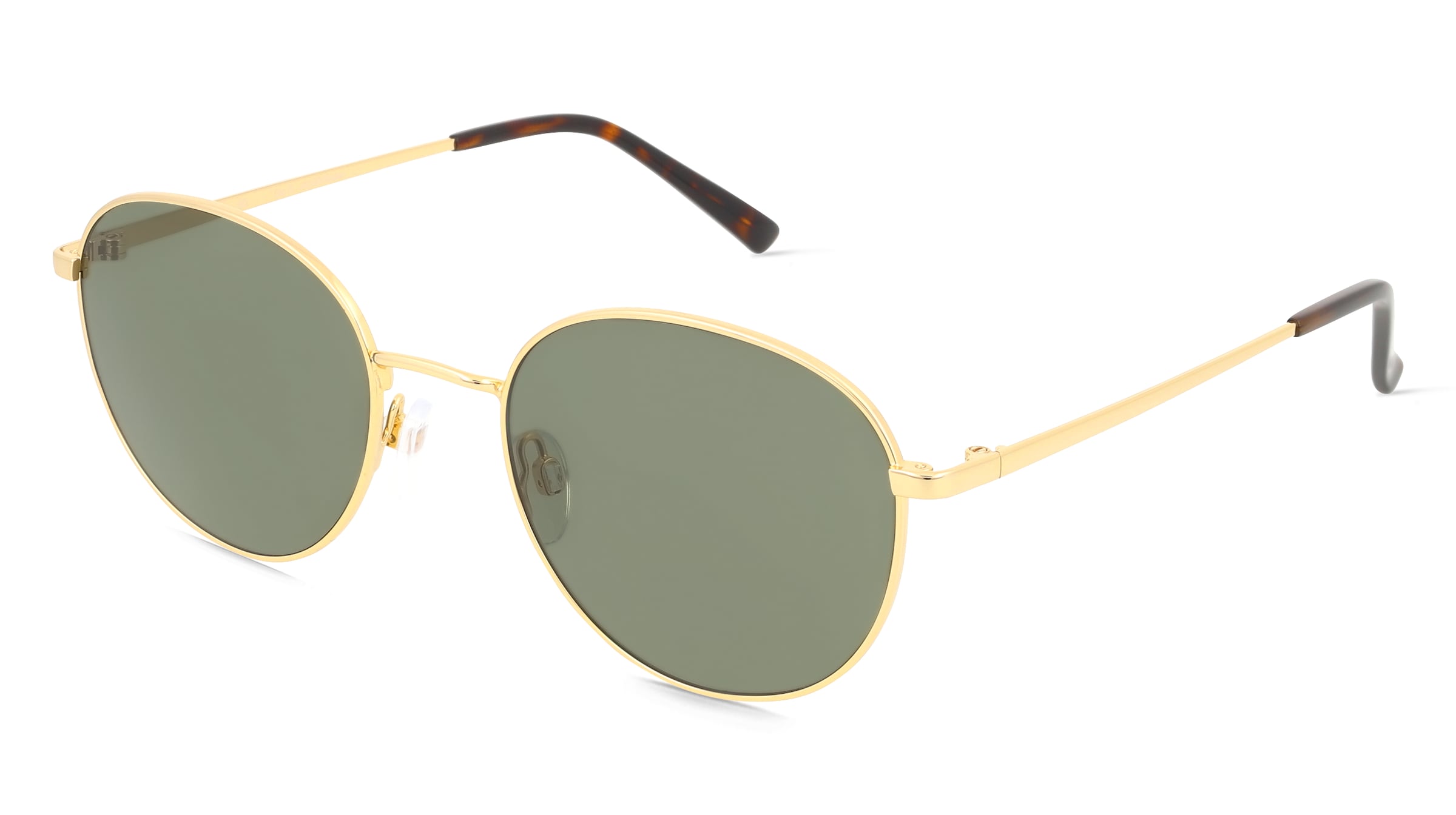 Fielmann BD 600 SUN CL BO Unisex-Sonnenbrille Vollrand Panto Edelstahl-Gestell, Gelb