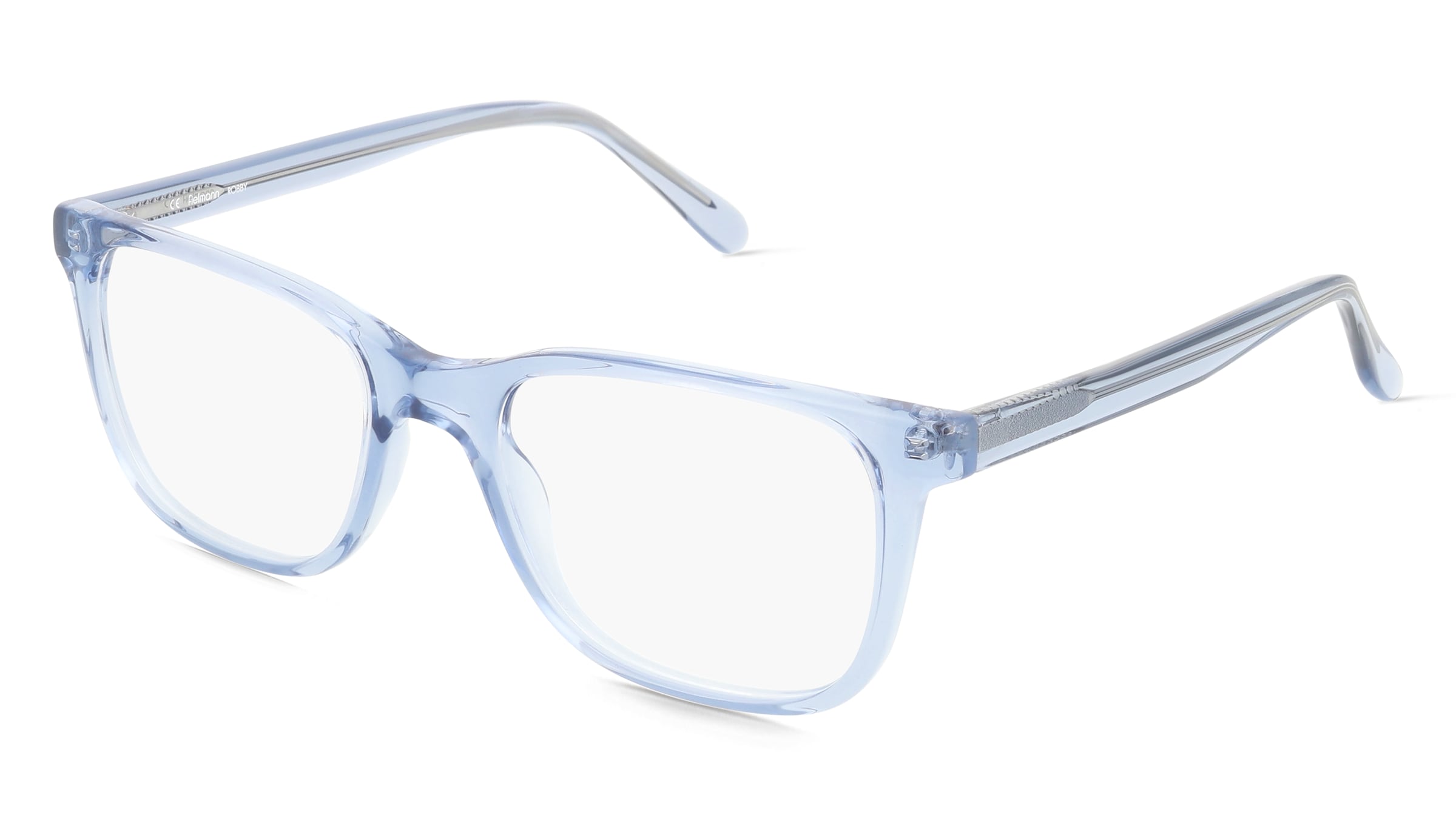 Fielmann BD 578 CL ROBBY Unisex-Brille inkl. Gläser Vollrand Quadratisch Acetat-Gestell 52/19/145, Blau