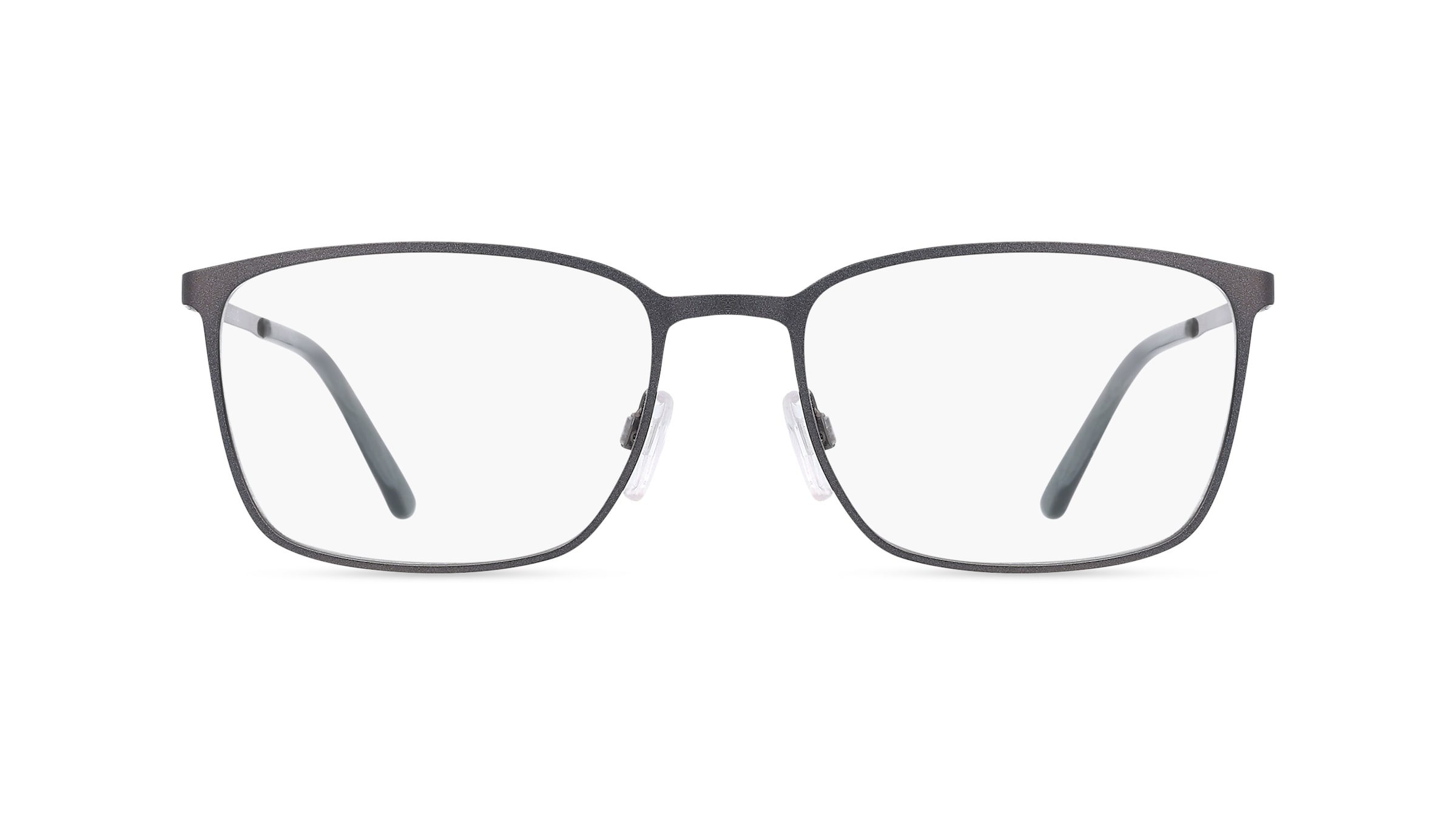 Fielmann 2198 FLEX CL Herren-Brille inkl. Gläser Vollrand Eckig Metall-Gestell 56mm/18mm/145mm, grau