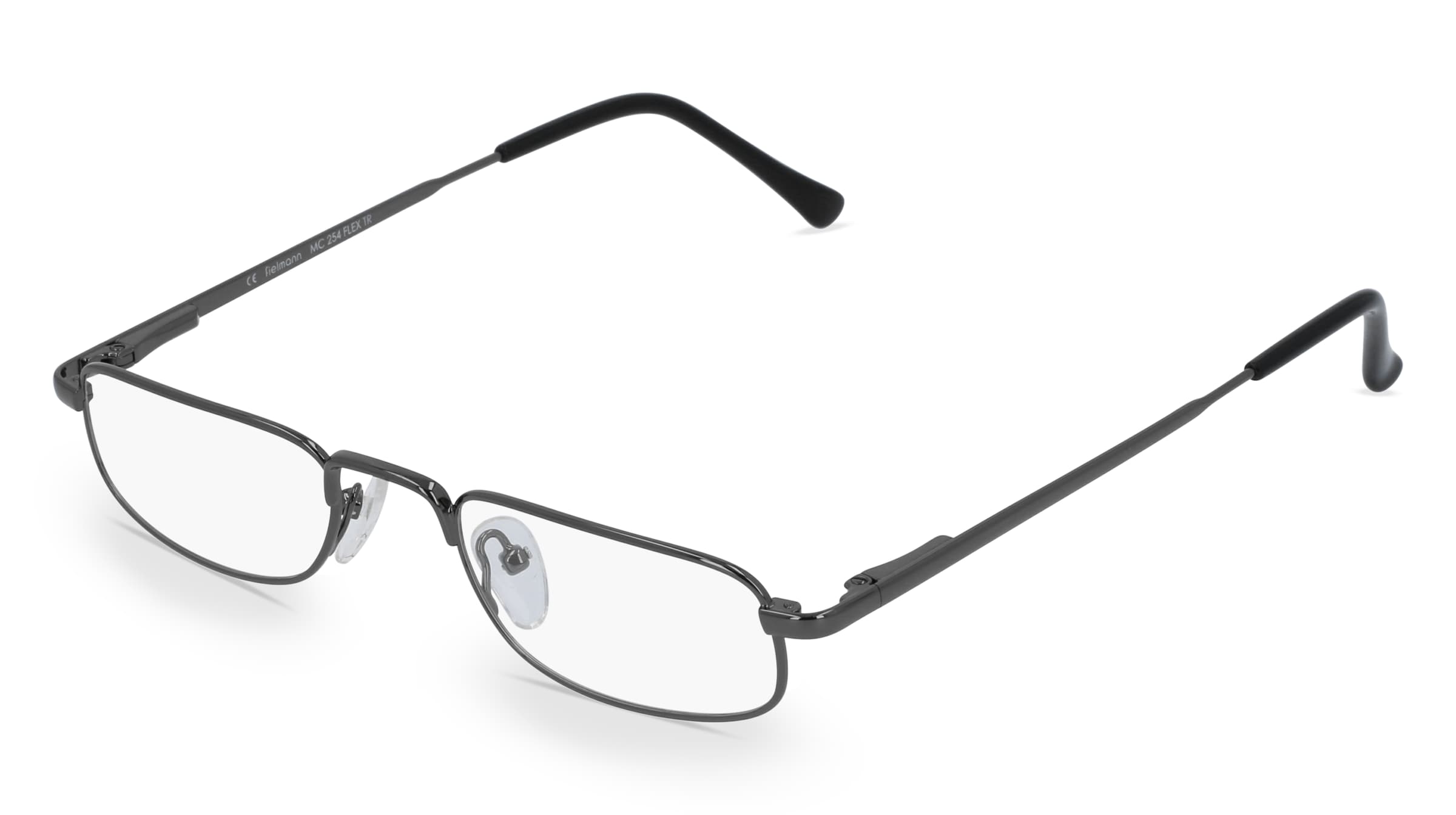 Fielmann MC 254 FLEX TR Herren-Brille inkl. Gläser Vollrand Halb Metall-Gestell 49/21/145, Grau