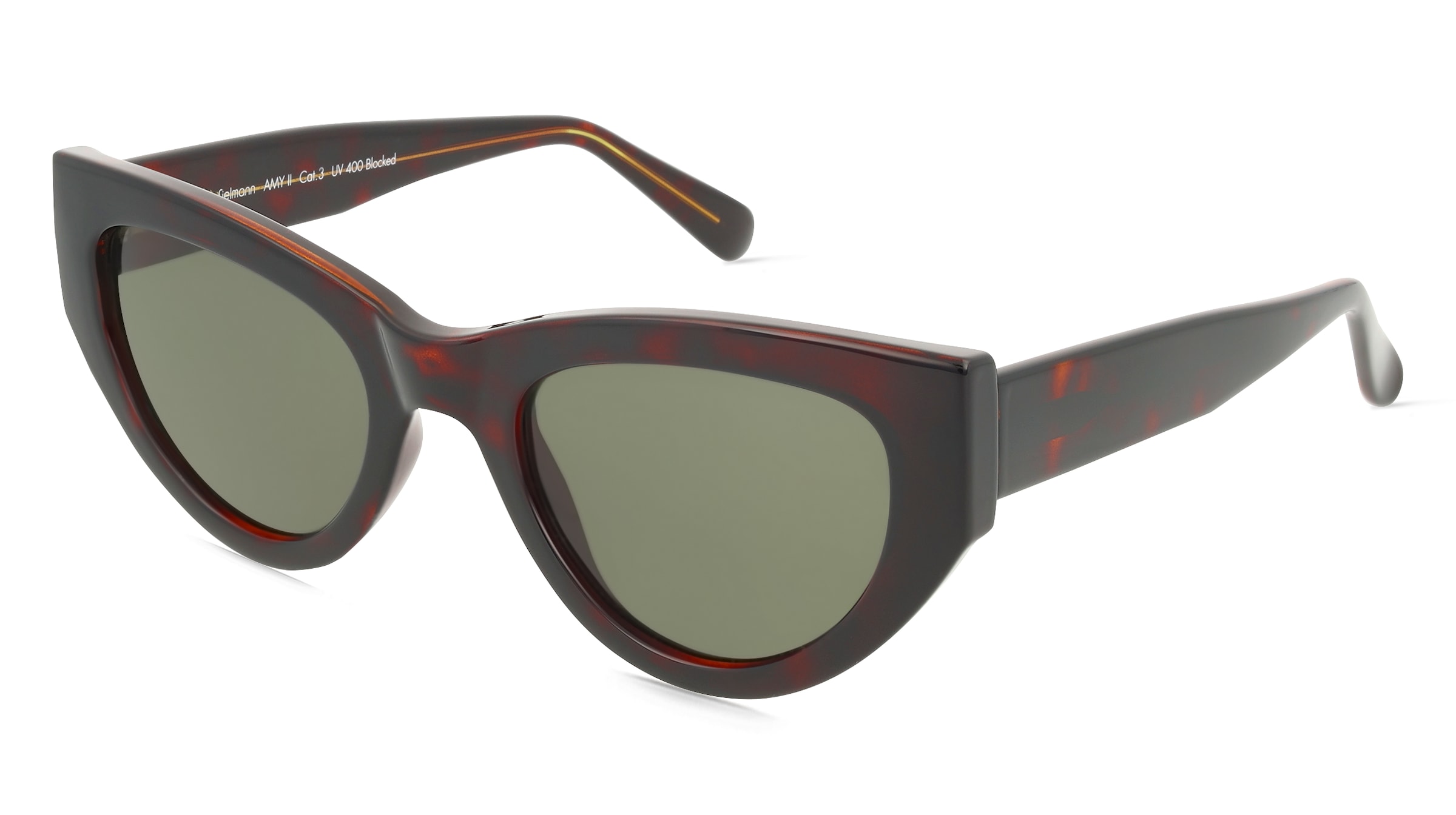 Fielmann MC 630 SUN FA AMY II Damen-Sonnenbrille Vollrand Butterfly Acetat Spritzguss-Gestell, Havanna