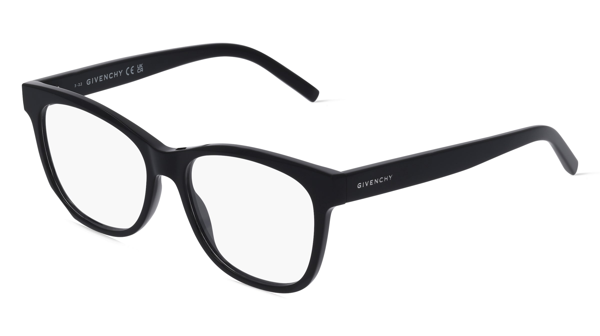 Givenchy GV50027I Unisex-Brille inkl. Gläser Vollrand Butterfly Acetat-Gestell 54/16/145, Schwarz