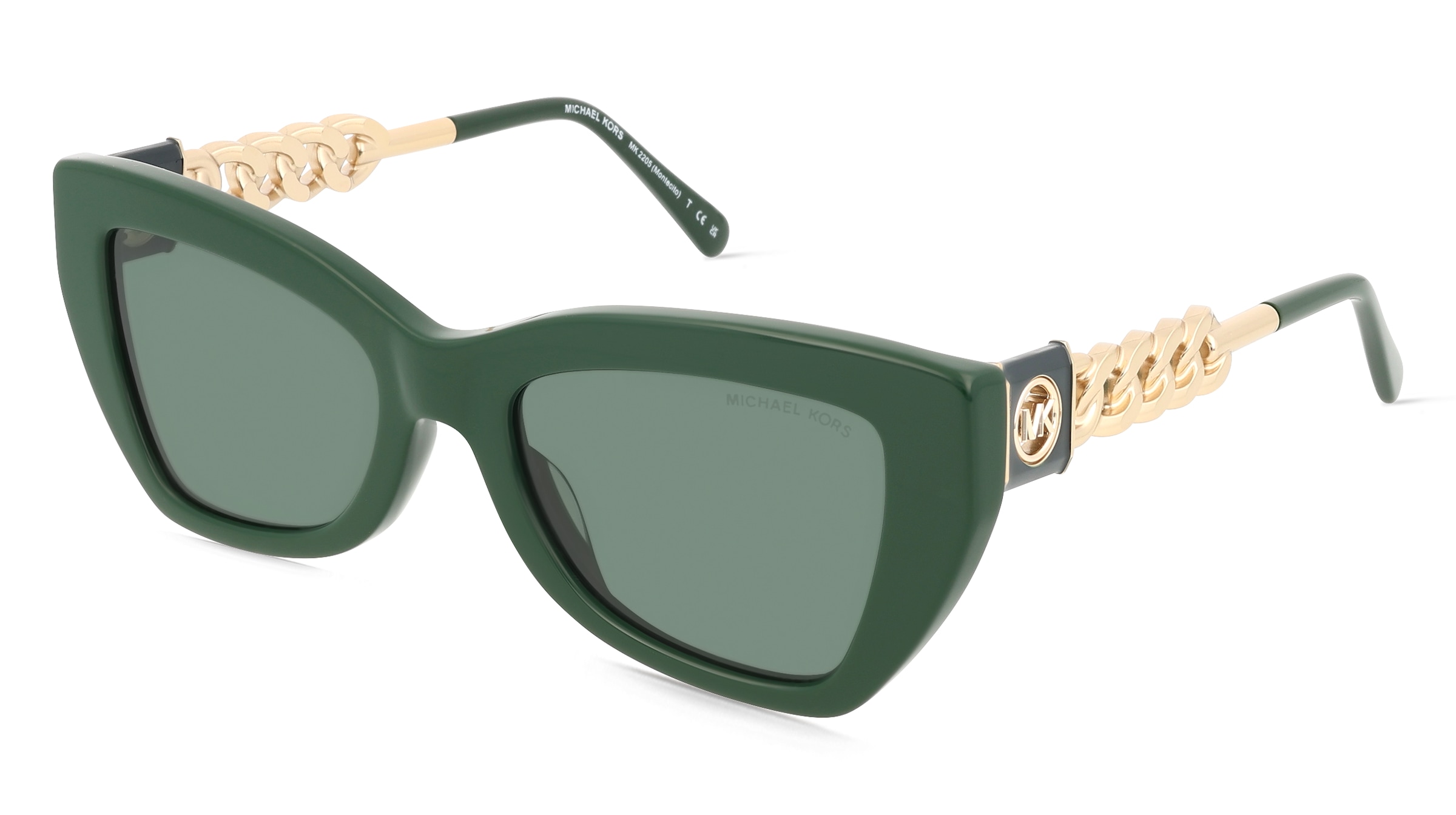 Michael Kors MK2205 Damen-Sonnenbrille Vollrand Butterfly Acetat-Gestell, Grün