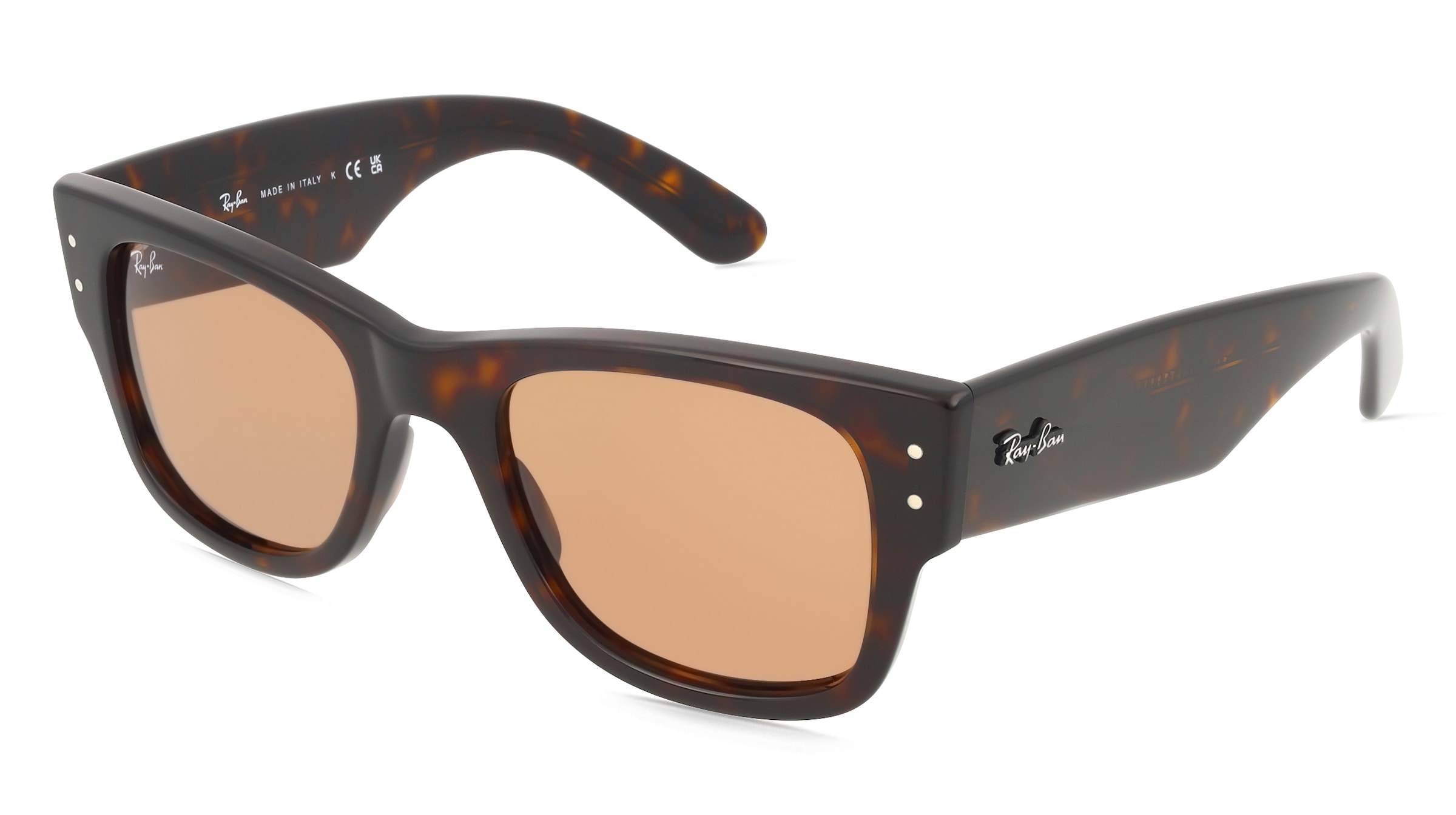 Ray-Ban RB0840S Unisex-Sonnenbrille Vollrand Quadratisch Kunststoff-Gestell, Havanna