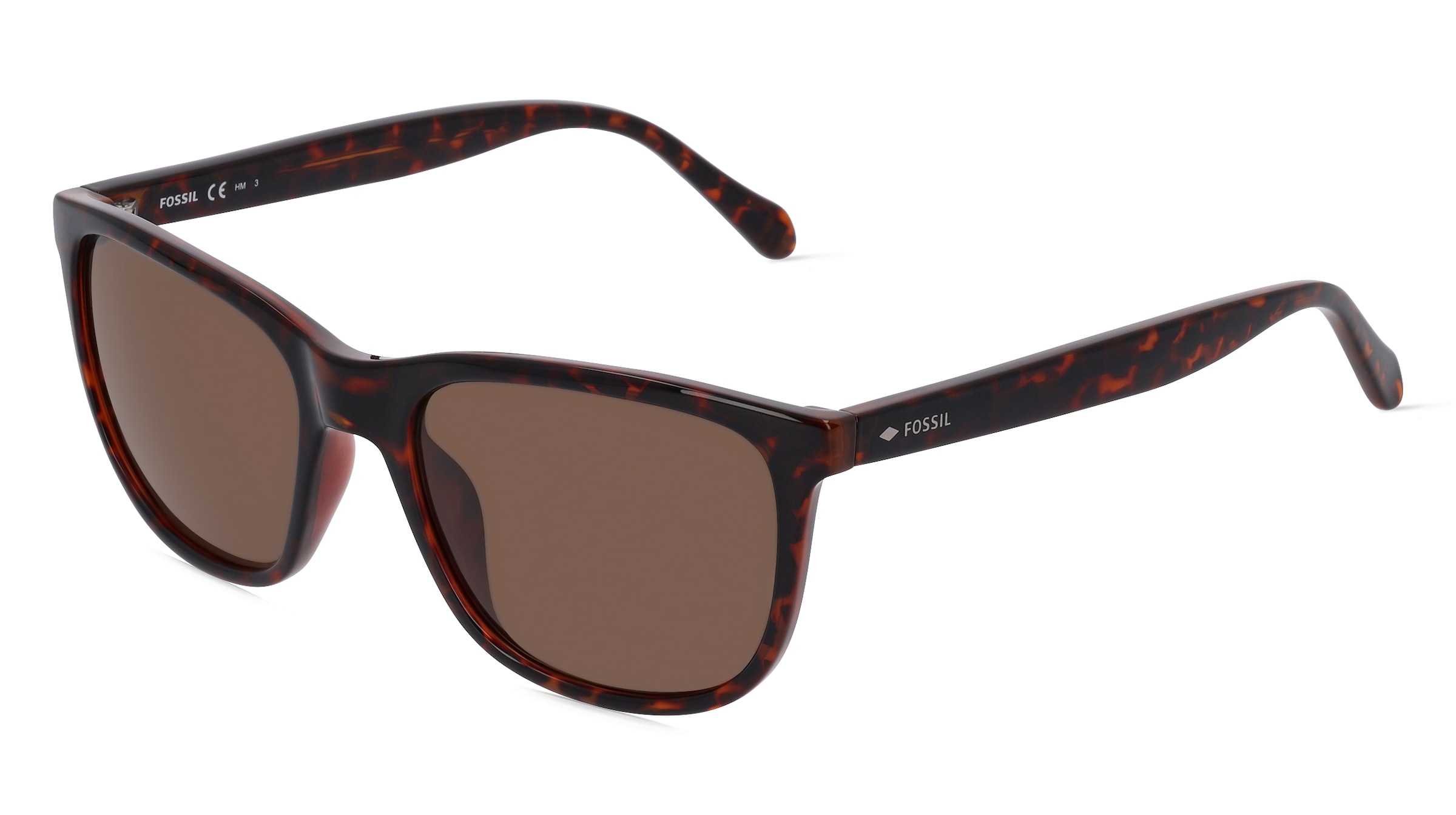 Safilo Fossil 3145/S Herren-Sonnenbrille Vollrand Eckig Kunststoff-Gestell, Havanna