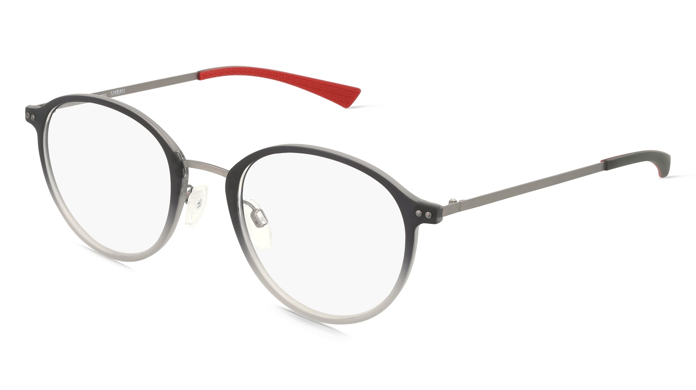 Fielmann 2221 CL MARIAN Unisex-Brille inkl. Gläser Vollrand Panto Kunststoff-Gestell 50/21/145, Grau