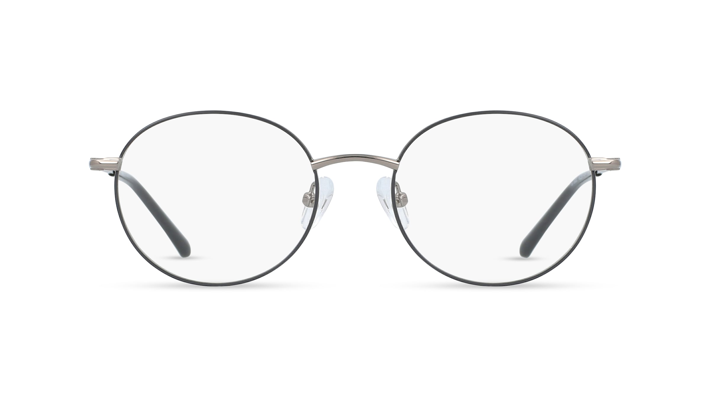 Fielmann BE 024 CL Unisex-Brille inkl. Gläser Vollrand Oval Edelstahl-Gestell 48mm/18mm/145mm, grau