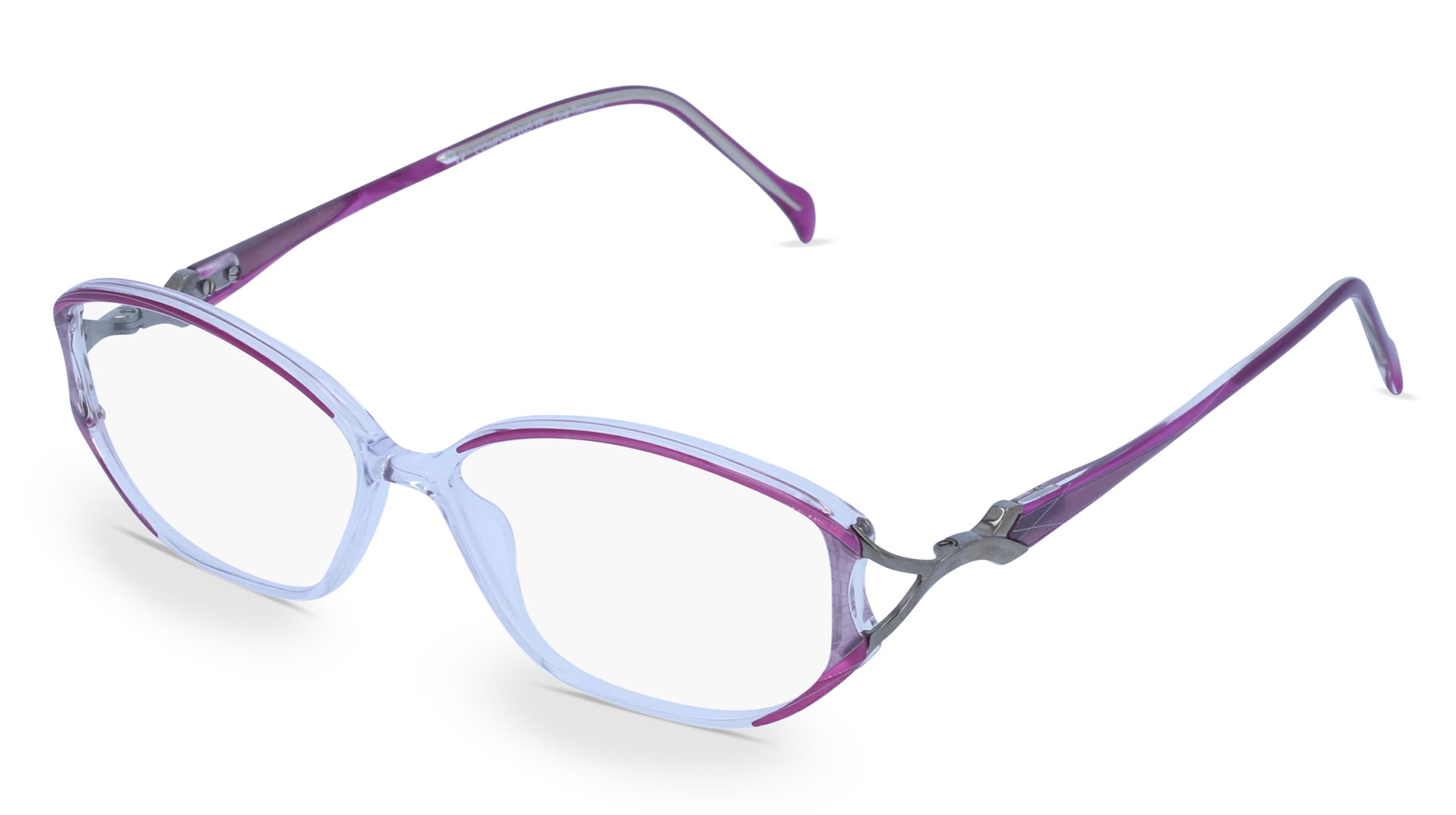 Fielmann COMFORT 035 TR Damen-Brille inkl. Gläser Vollrand Quadratisch TR90-Gestell 52/12/130, Lila