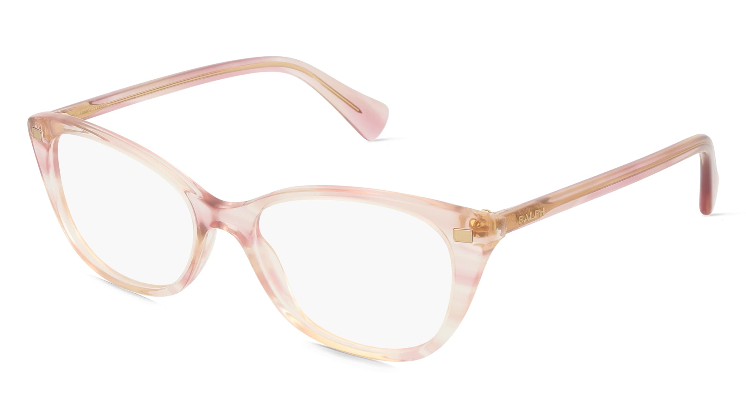 Ralph RA7146 Damen-Brille inkl. Gläser Vollrand Quadratisch Acetat-Gestell 51/17/145, Pink