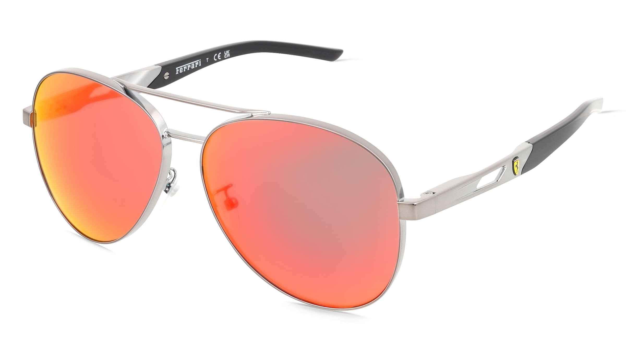 Scuderia Ferrari FZ5002D Unisex-Sonnenbrille Vollrand Pilot Metall-Gestell, Grau