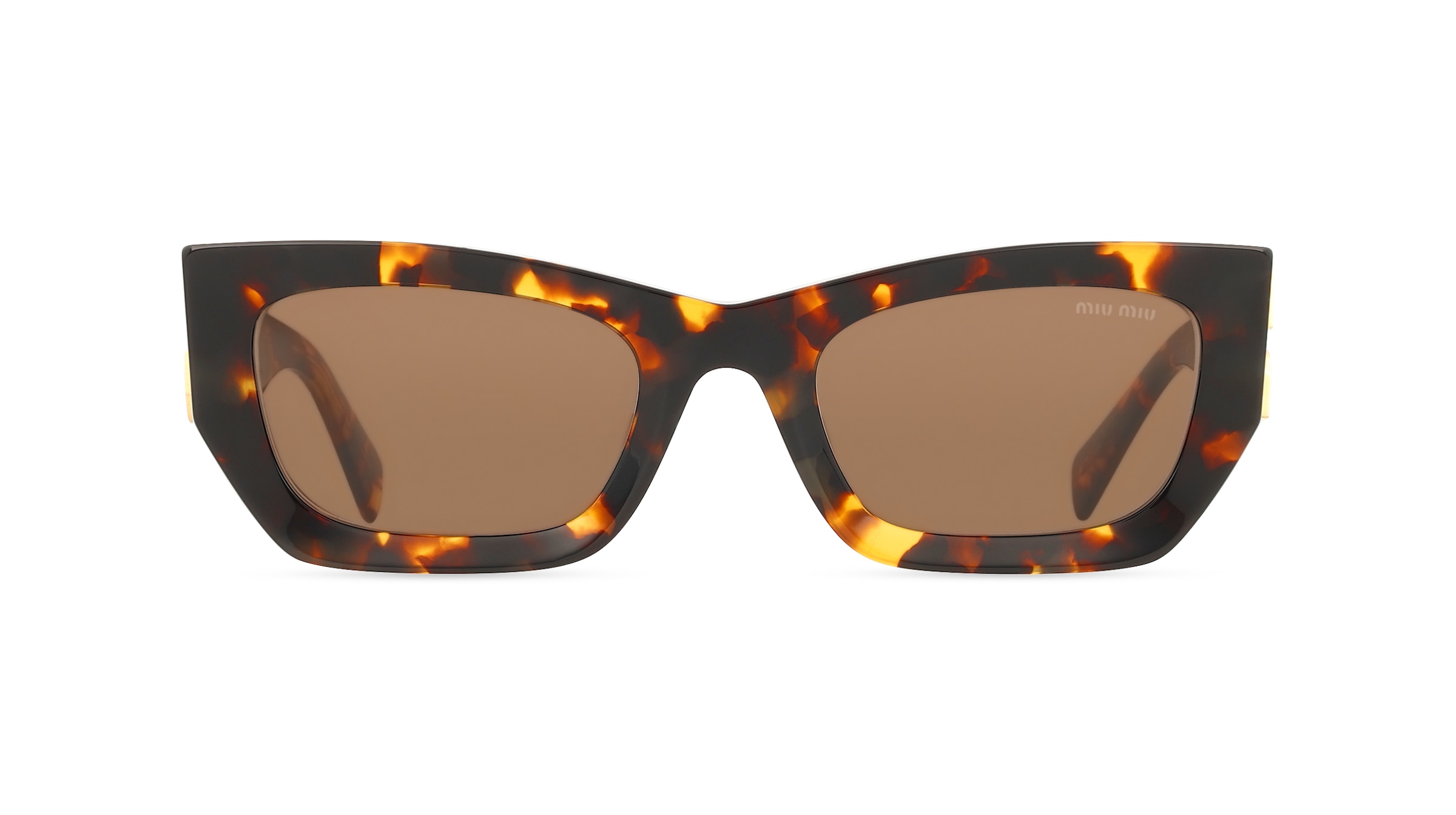 Miu Miu MU09WS Damen-Sonnenbrille Vollrand Eckig Acetat-Gestell, gelb