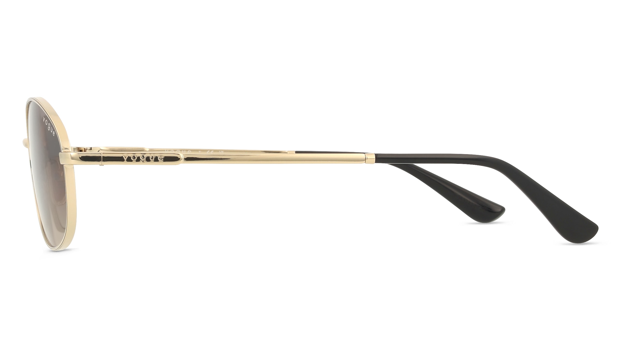 Thumbnail - Vogue VO4323S Damen-Sonnenbrille Vollrand Oval Metall-Gestell, gold