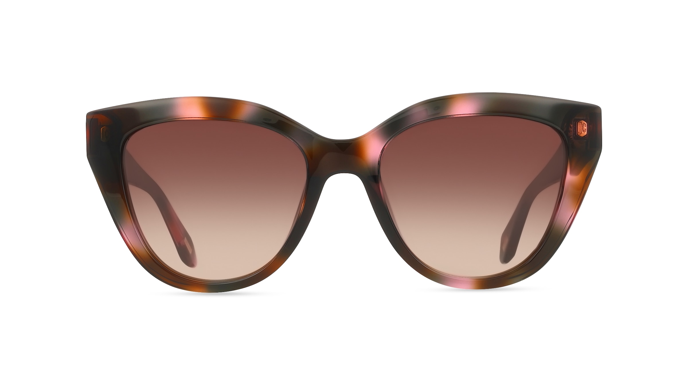 Just Cavalli SJC173 Damen-Sonnenbrille Vollrand Butterfly Kunststoff-Gestell, braun