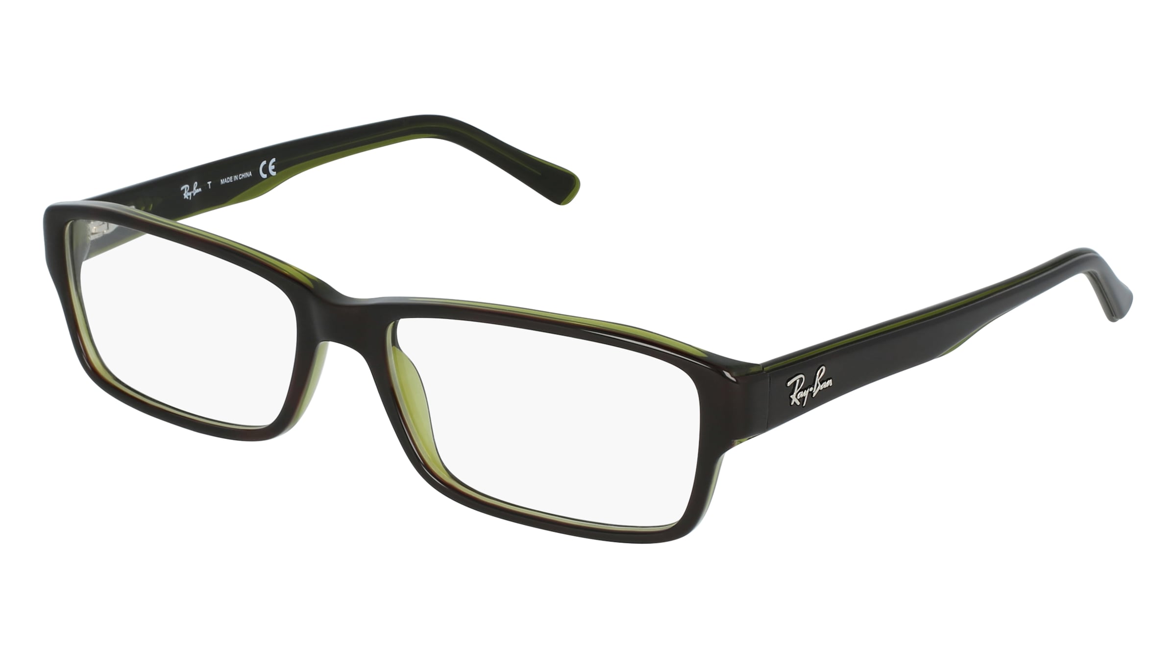 Ray-Ban RB 5169 Herren-Brille inkl. Gläser Vollrand Quadratisch Kunststoff-Gestell 52/16/145, Braun