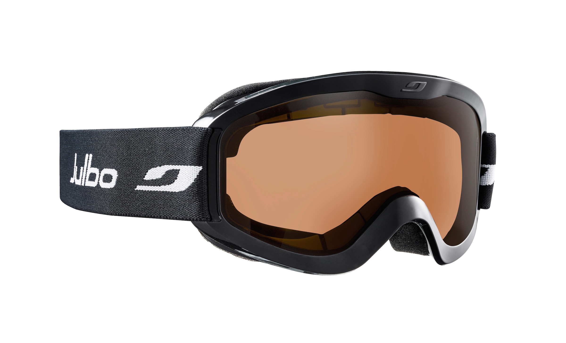 Julbo J7344 Jugend-Skibrille Vollrand Monoscheibe Kunststoff-Gestell, Schwarz