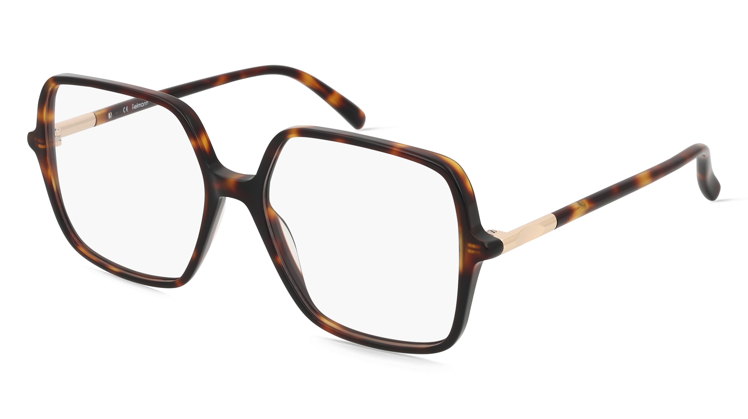 Fielmann LN 062 FA LINDA Damen-Brille inkl. Gläser Vollrand Geometrisch Acetat-Gestell 55/16/140, Havanna