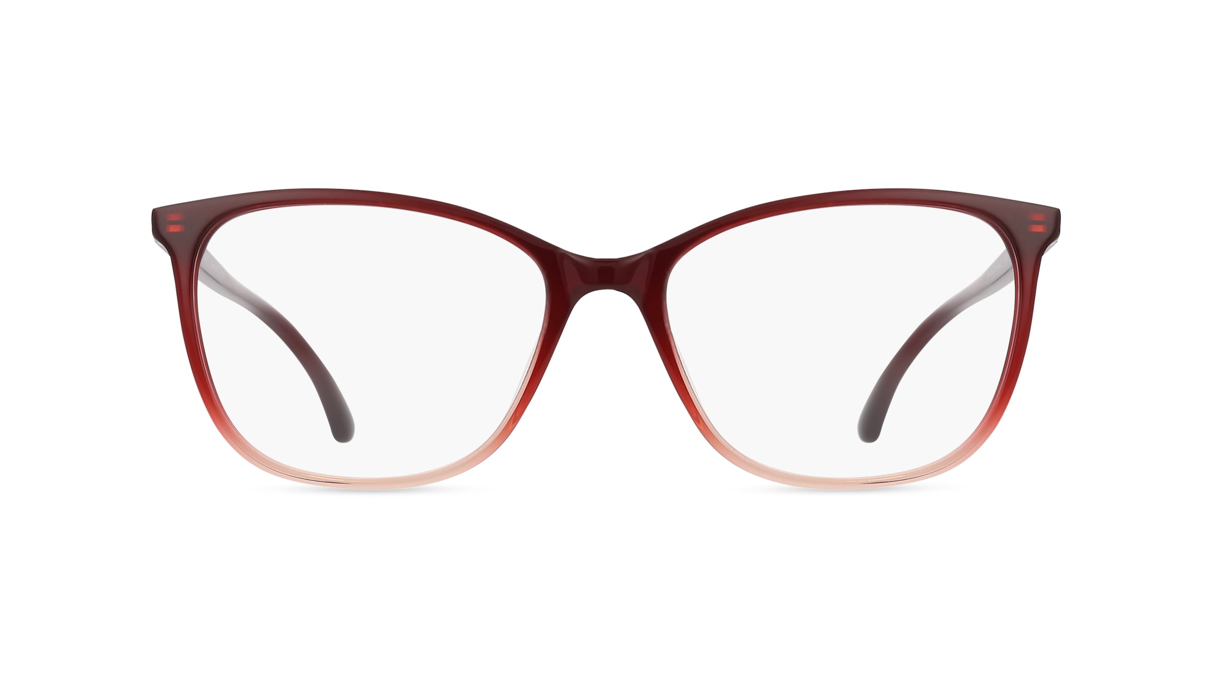 Fielmann LN 046 RN Damen-Brille inkl. Gläser Vollrand Eckig Acetat-Gestell 53mm/16mm/140mm, rot