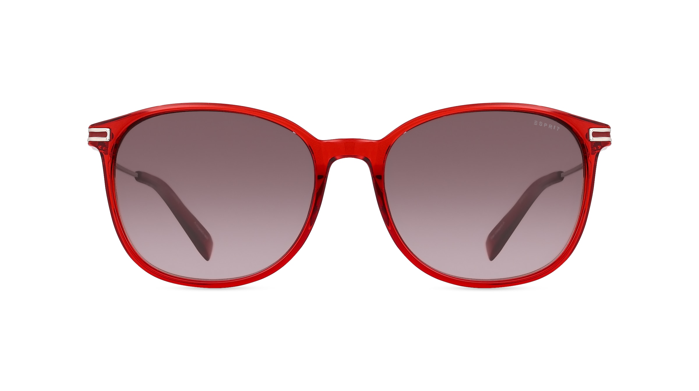 Esprit 40070 Damen-Sonnenbrille Vollrand Butterfly Kunststoff-Gestell, rot