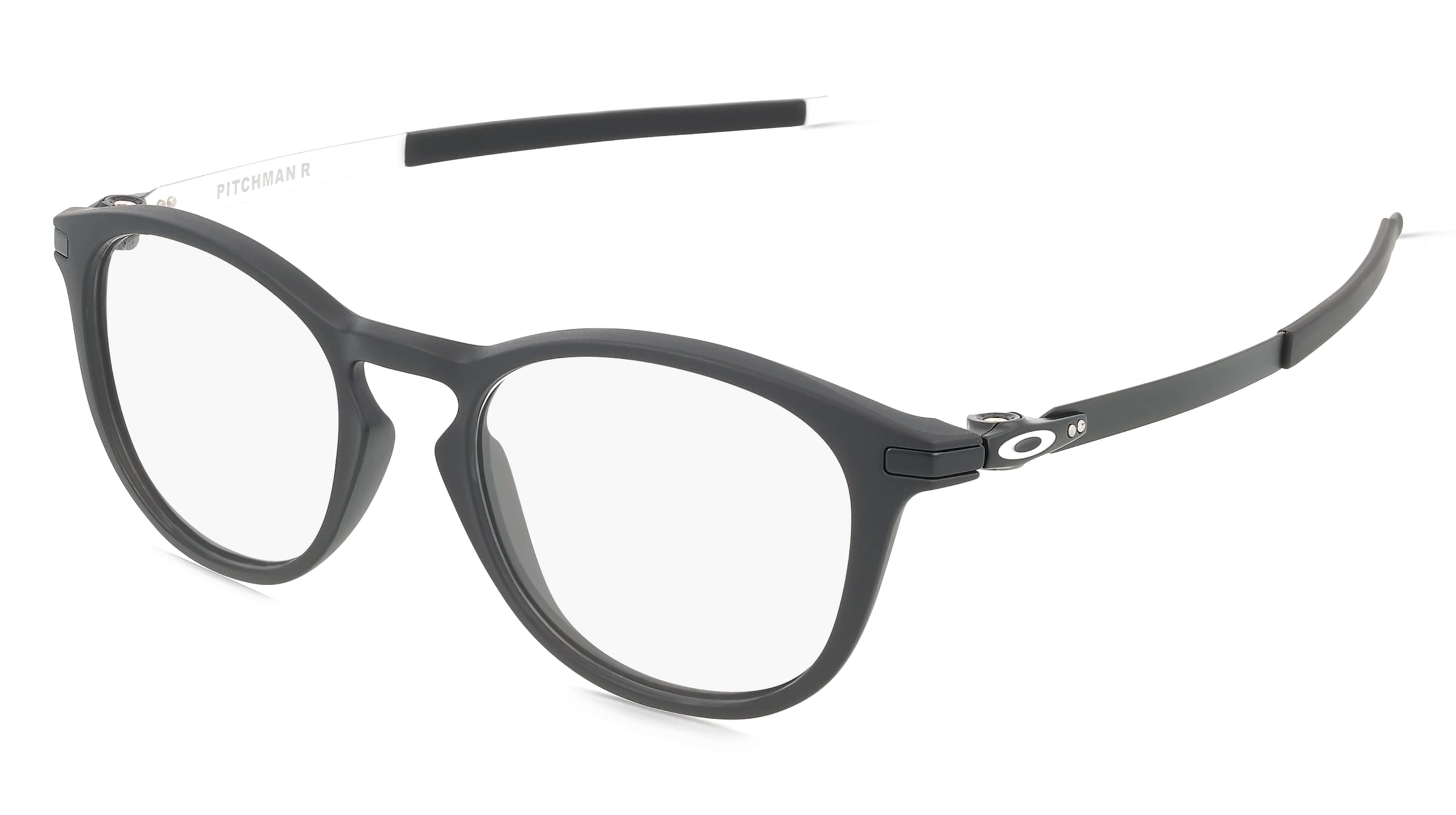 Oakley OX8105 Herren-Brille inkl. Gläser Vollrand Rund Kunststoff-Gestell 50/19/140, Schwarz