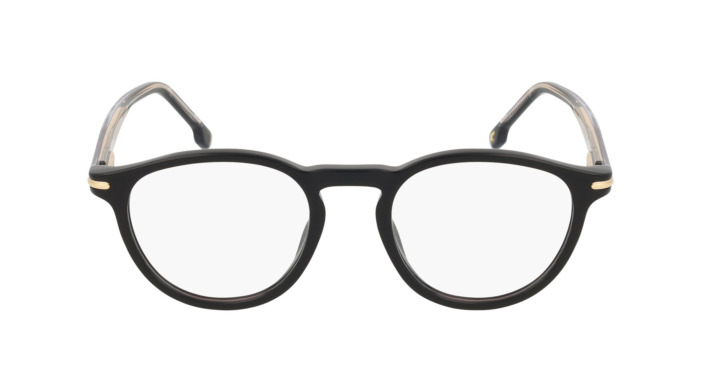 Carrera 287 Herren-Brille inkl. Gläser Vollrand Rund Acetat-Gestell 49mm/20mm/145mm, schwarz