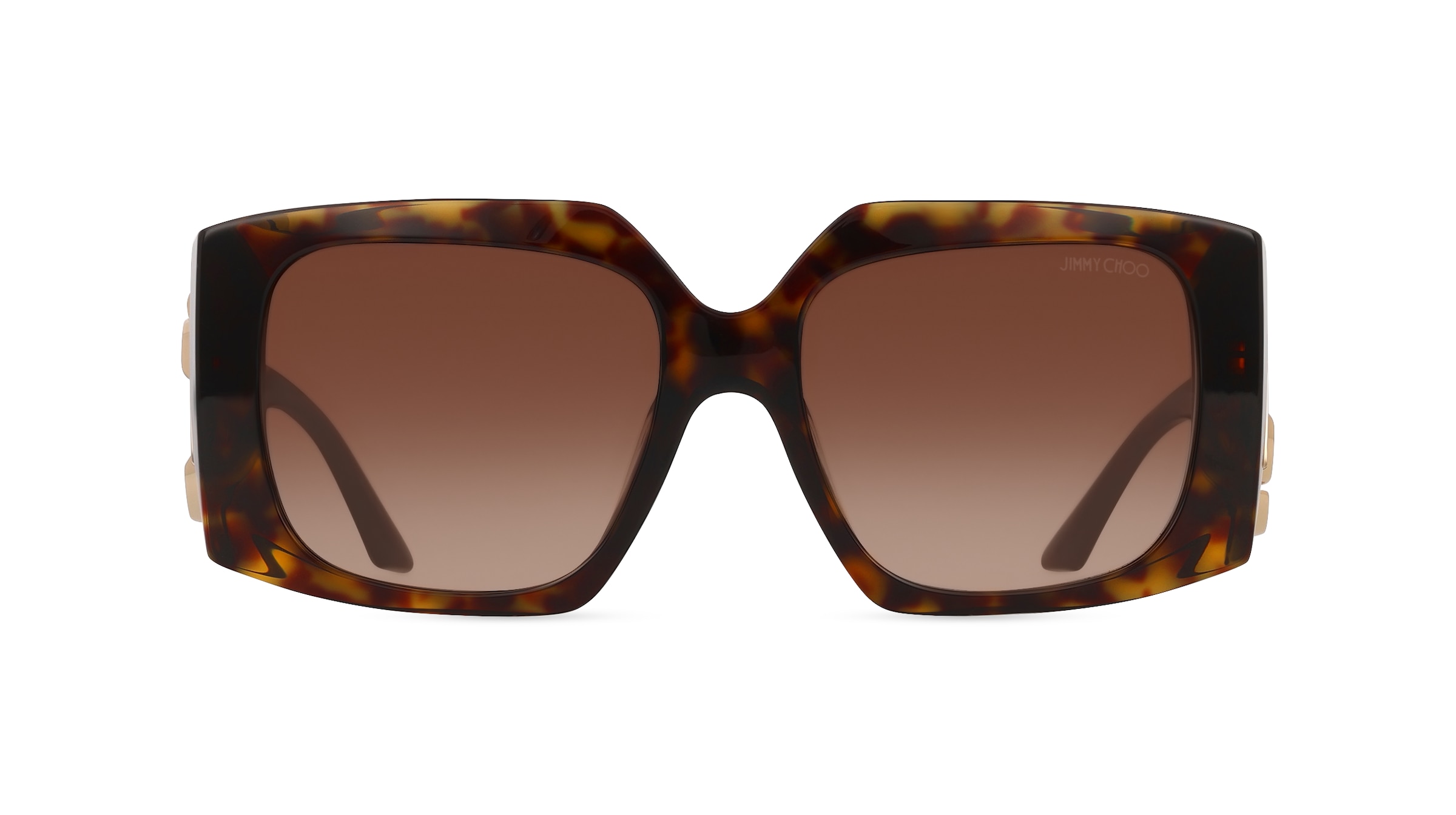 Jimmy Choo 0JC5006U Damen-Sonnenbrille Vollrand Eckig Acetat-Gestell, braun