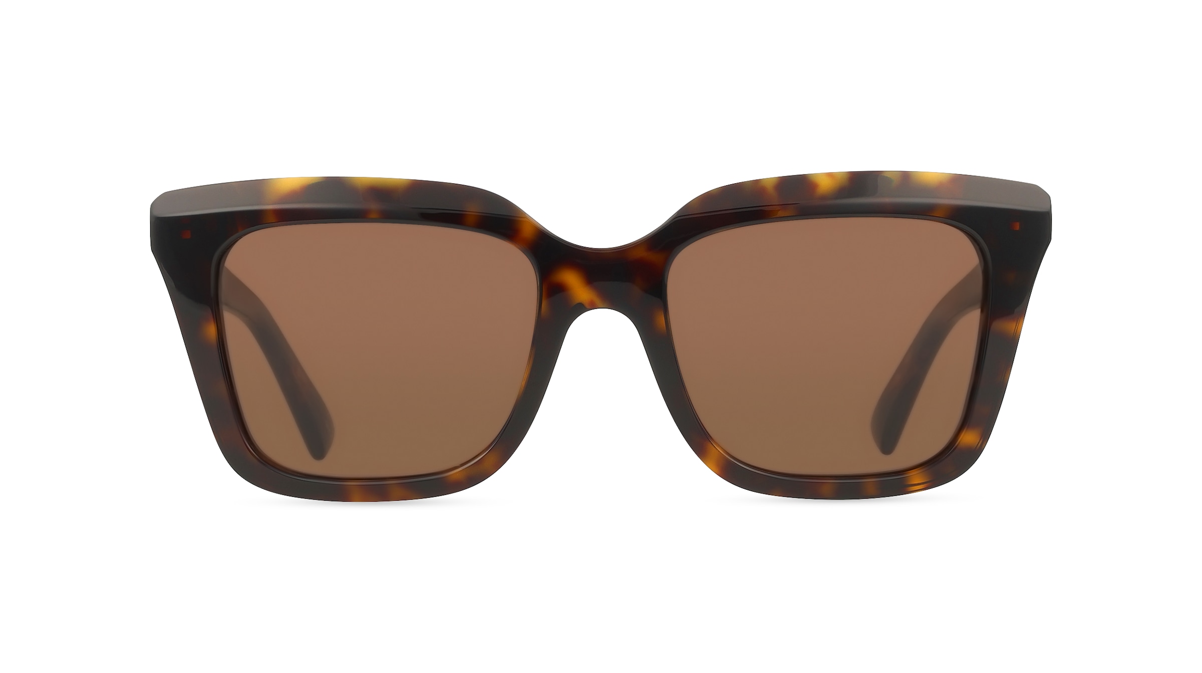 Alexander McQueen AM0473S Damen-Sonnenbrille Vollrand Eckig Acetat-Gestell, braun