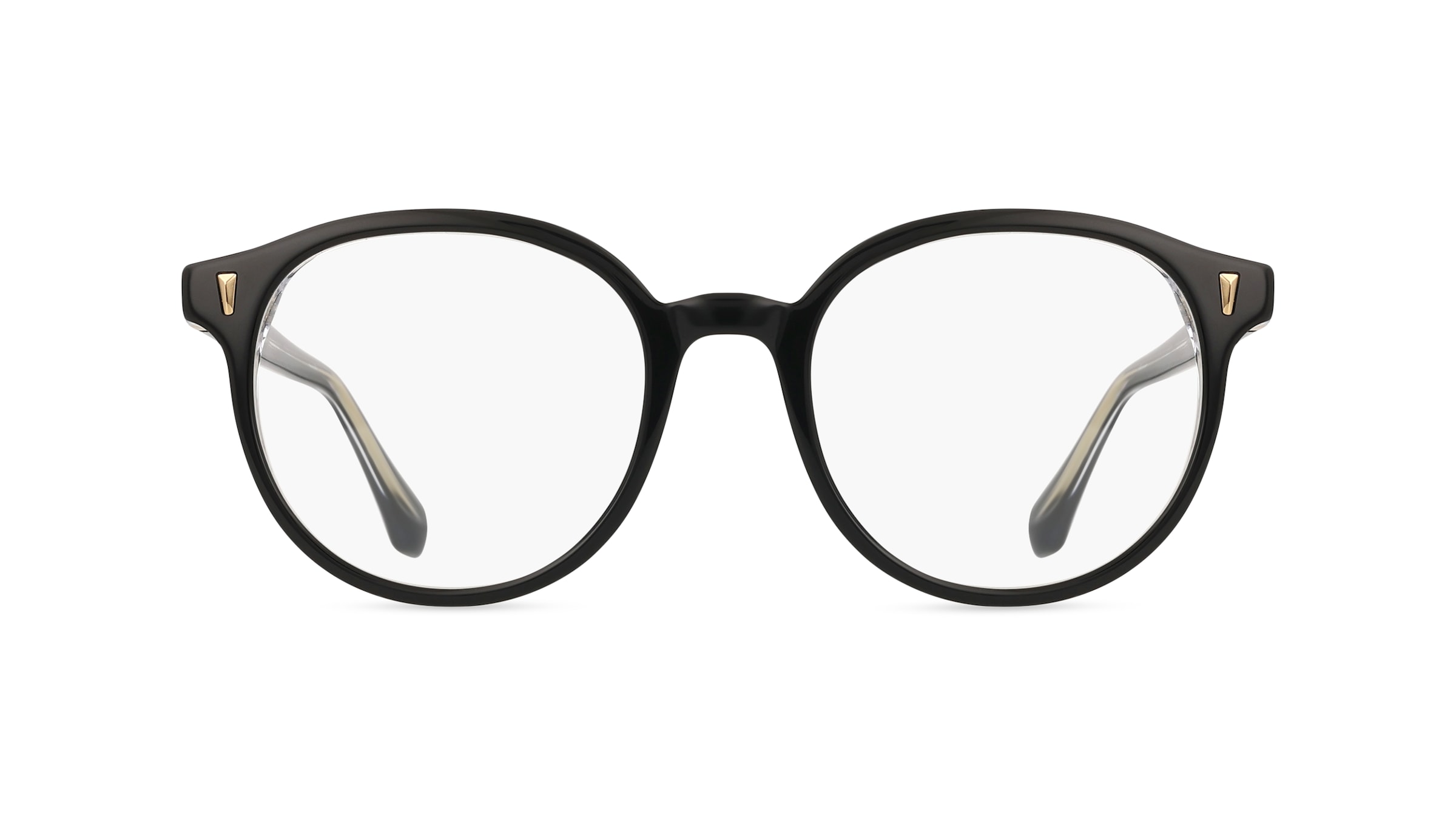 Sandro 2047 Damen-Brille inkl. Gläser Vollrand Rund Acetat-Gestell 50mm/19mm/140mm, schwarz