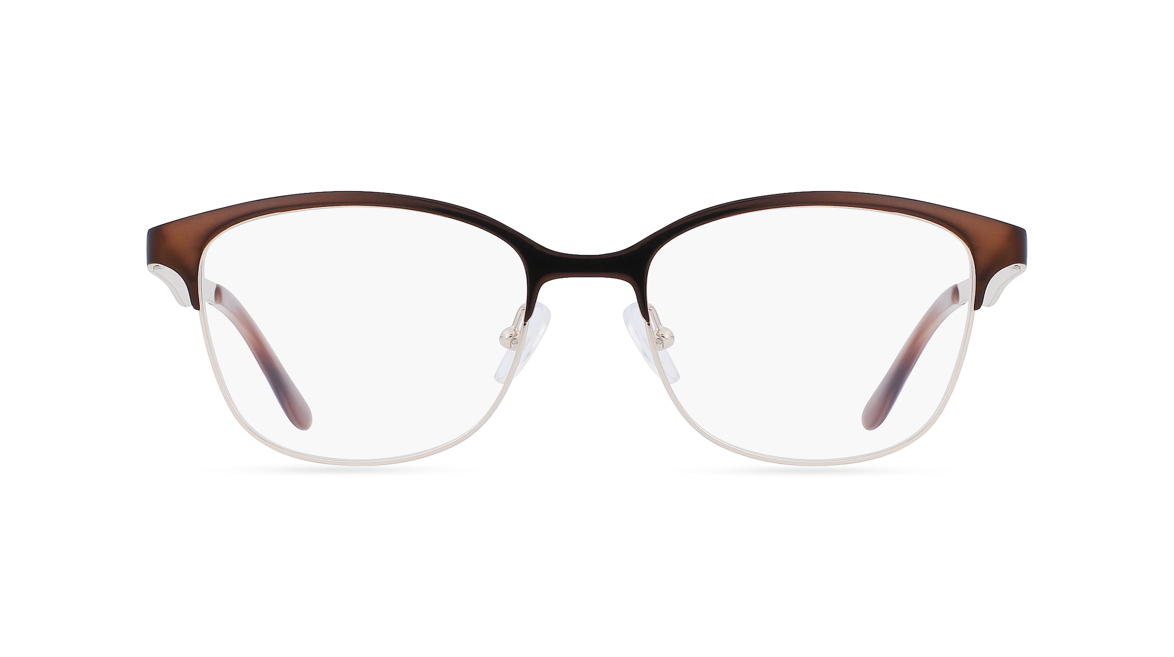 Fielmann MT 011 CL Damen-Brille inkl. Gläser Vollrand Eckig Edelstahl-Gestell 52mm/17mm/130mm, gold