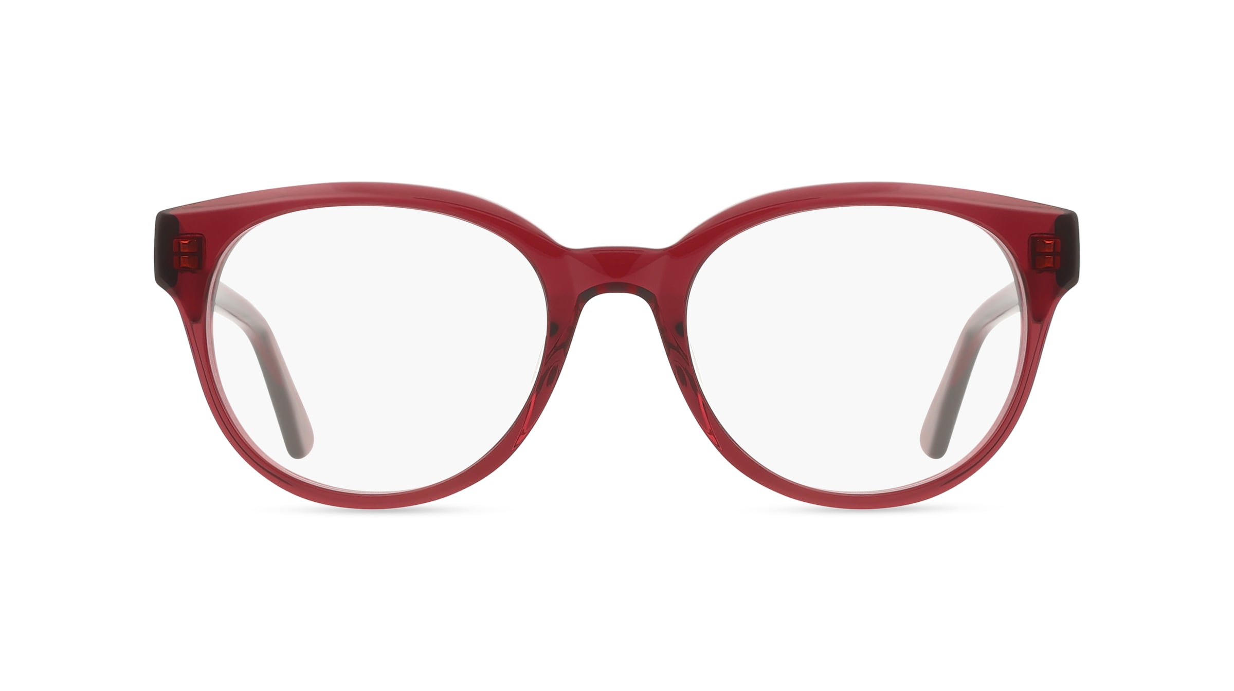 Chloé CH0343OA Damen-Brille inkl. Gläser Vollrand Rund Acetat-Gestell 52/19/145, rot