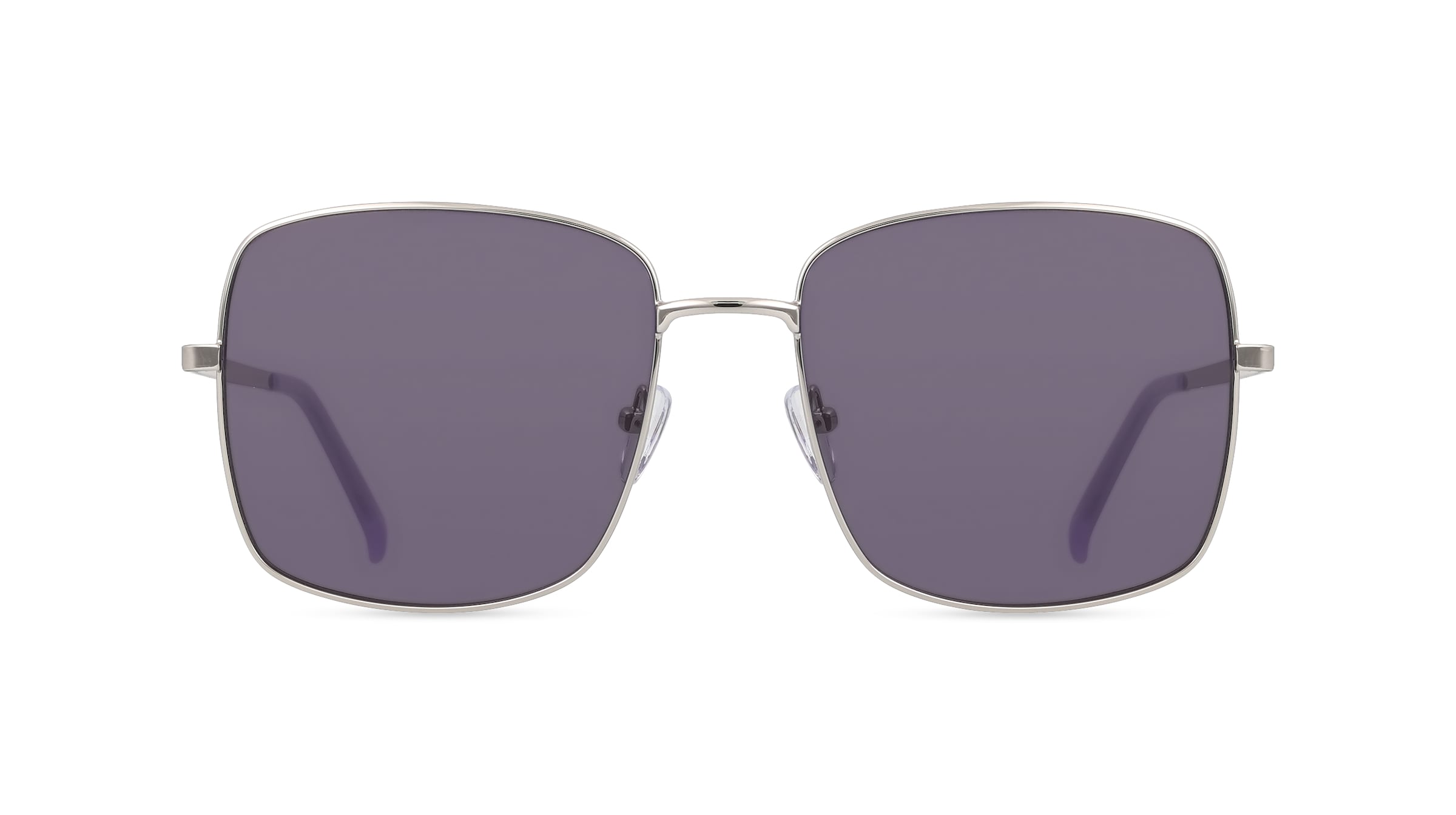 Fielmann BD 559 SUN FA Damen-Sonnenbrille Vollrand Eckig Edelstahl-Gestell, silber