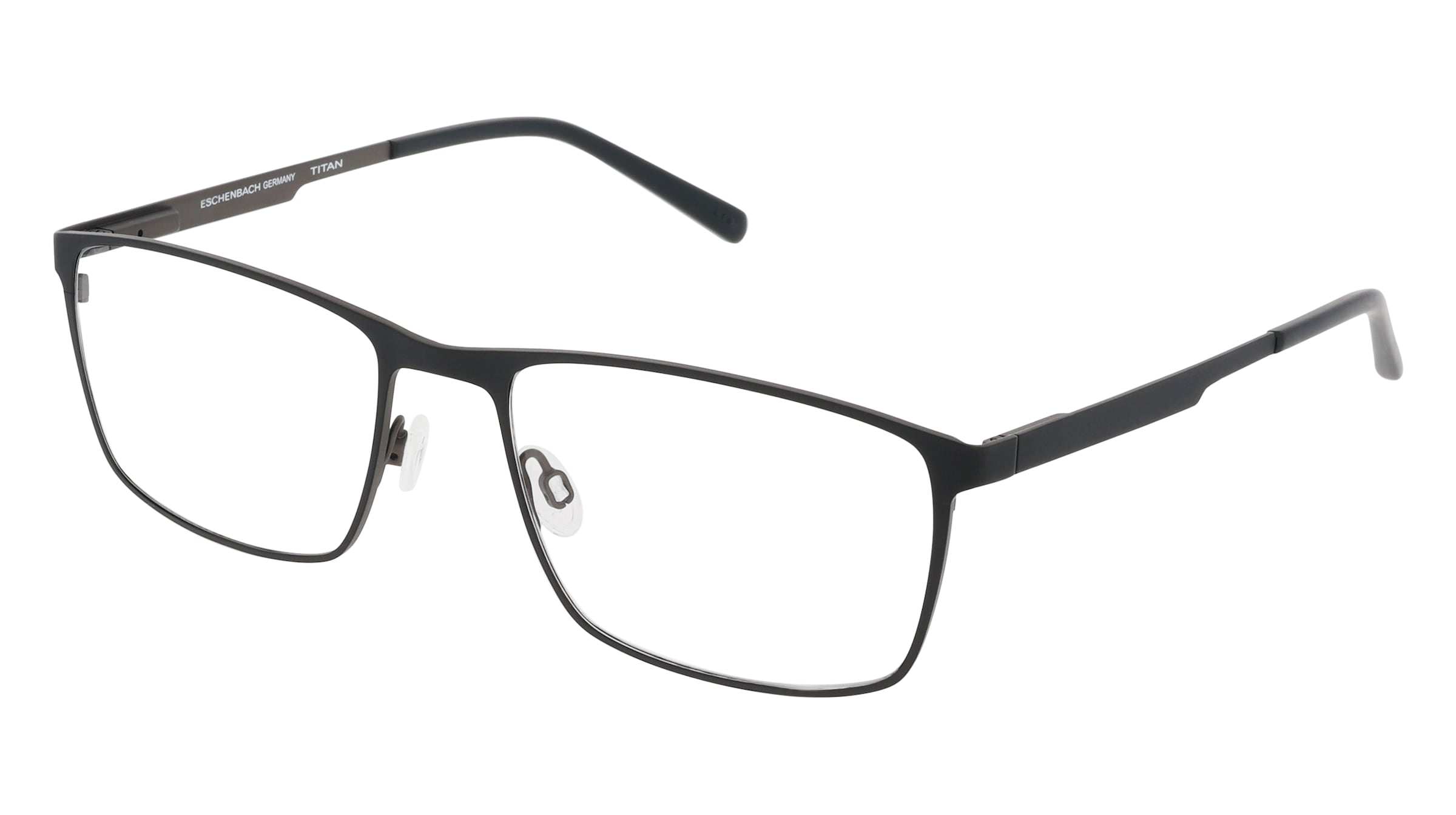 FREIGEIST 861022 Herren-Brille inkl. Gläser Vollrand Quadratisch Titan-Gestell 60/20/155, Schwarz