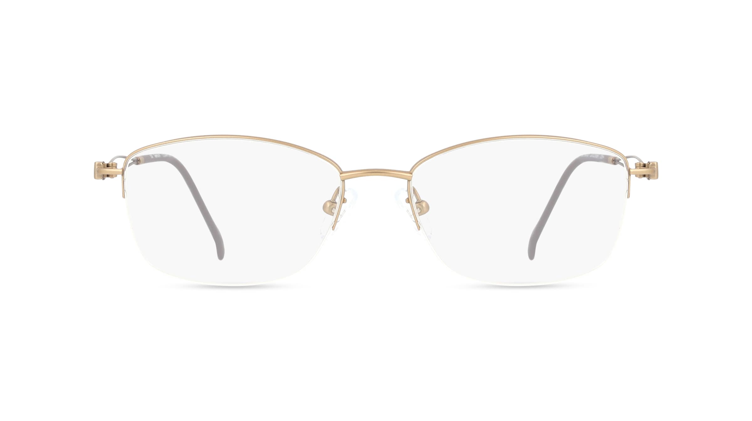 Fielmann COMFORT 128 CL Damen-Brille inkl. Gläser Nylor Eckig Titan-Gestell 52mm/16mm/135mm, gold