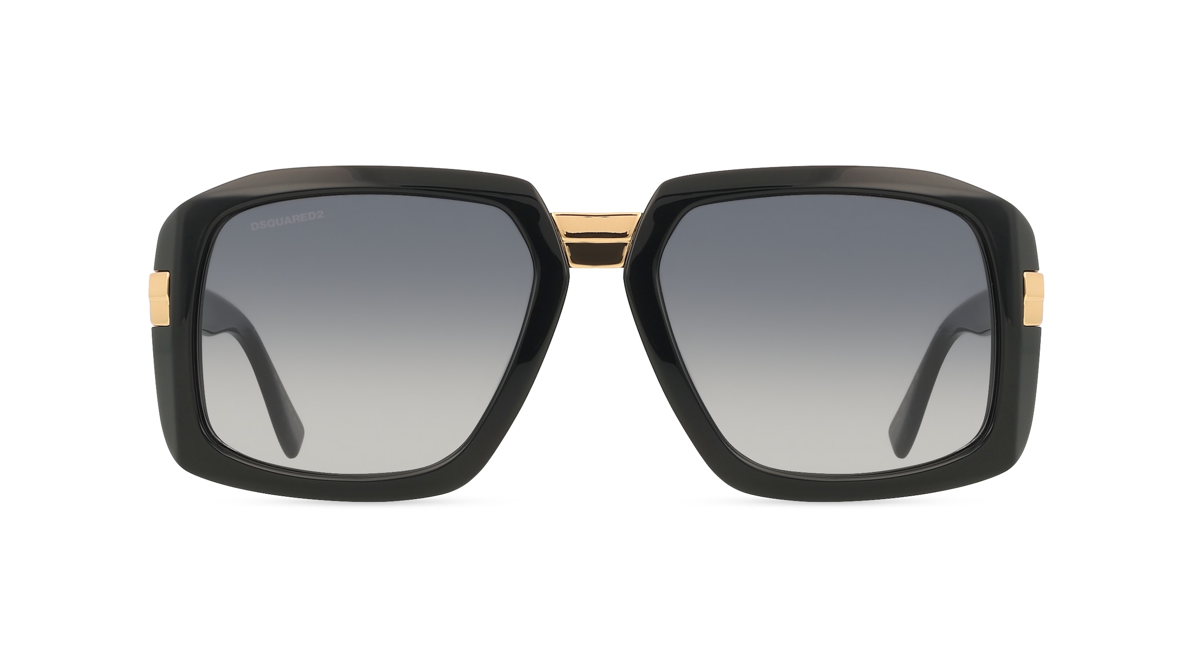 Dsquared2 D2 0178/S Herren-Sonnenbrille Vollrand Rechteckig Acetat-Gestell, Schwarz