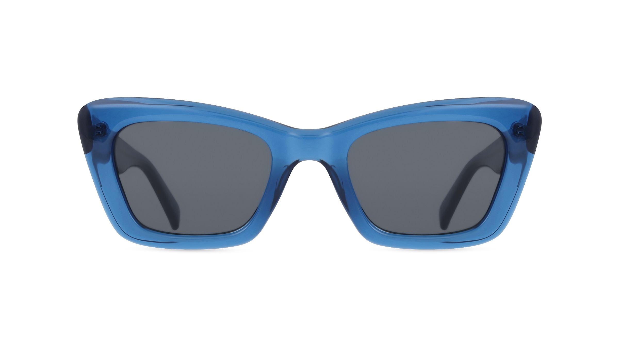 Fielmann OU 038 SUN FA BELLA Damen-Sonnenbrille Vollrand Butterfly Acetat-Gestell, blau