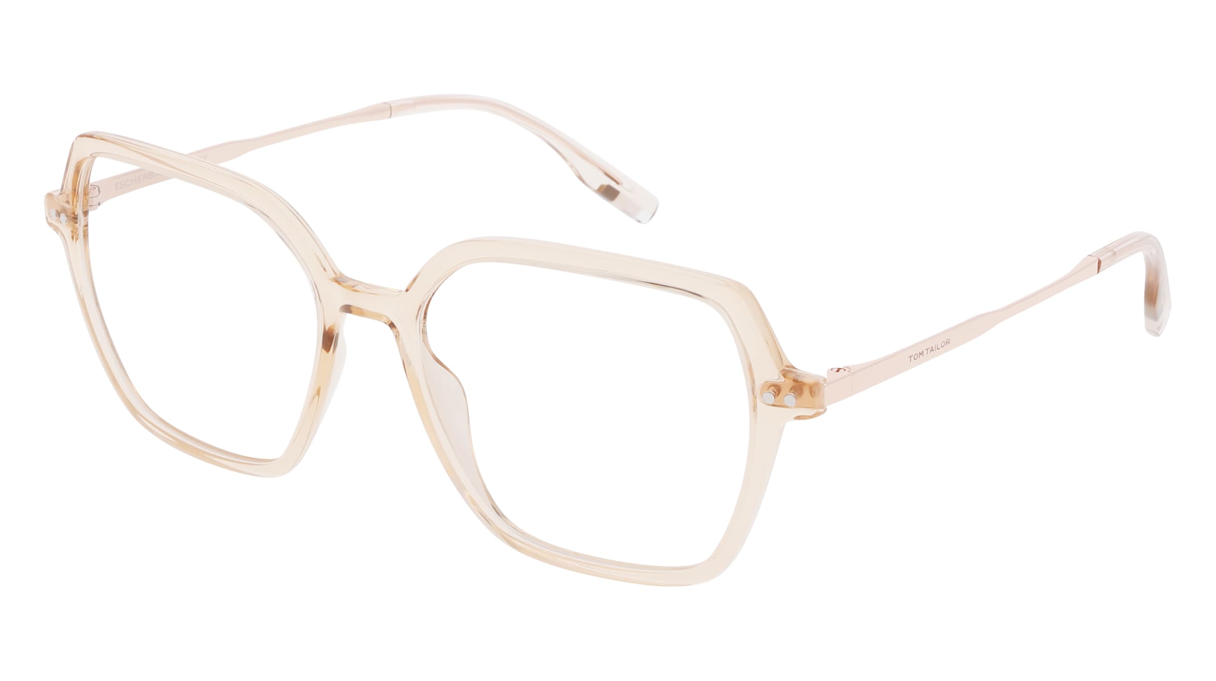 Tom Tailor 671016 Damen-Brille inkl. Gläser Vollrand Butterfly Acetat-Gestell 56/17/145, Beige