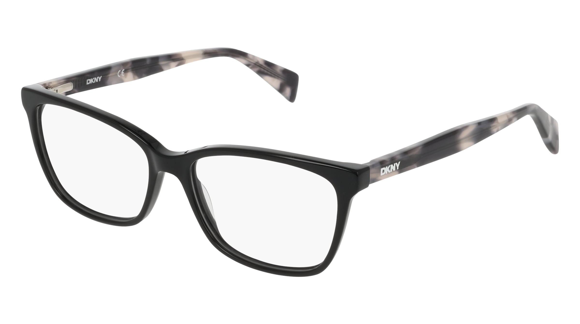 DKNY DK5097 Damen-Brille inkl. Gläser Vollrand Eckig Acetat-Gestell 53/15/140, Schwarz