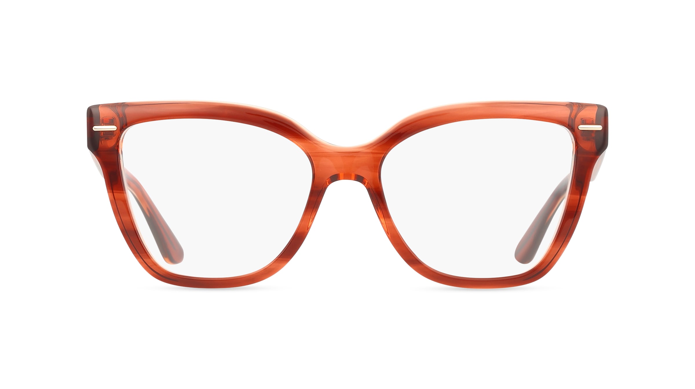 Calvin Klein CK23543 Unisex-Brille inkl. Gläser Vollrand Cateye Acetat-Gestell 54mm/17mm/140mm, orange