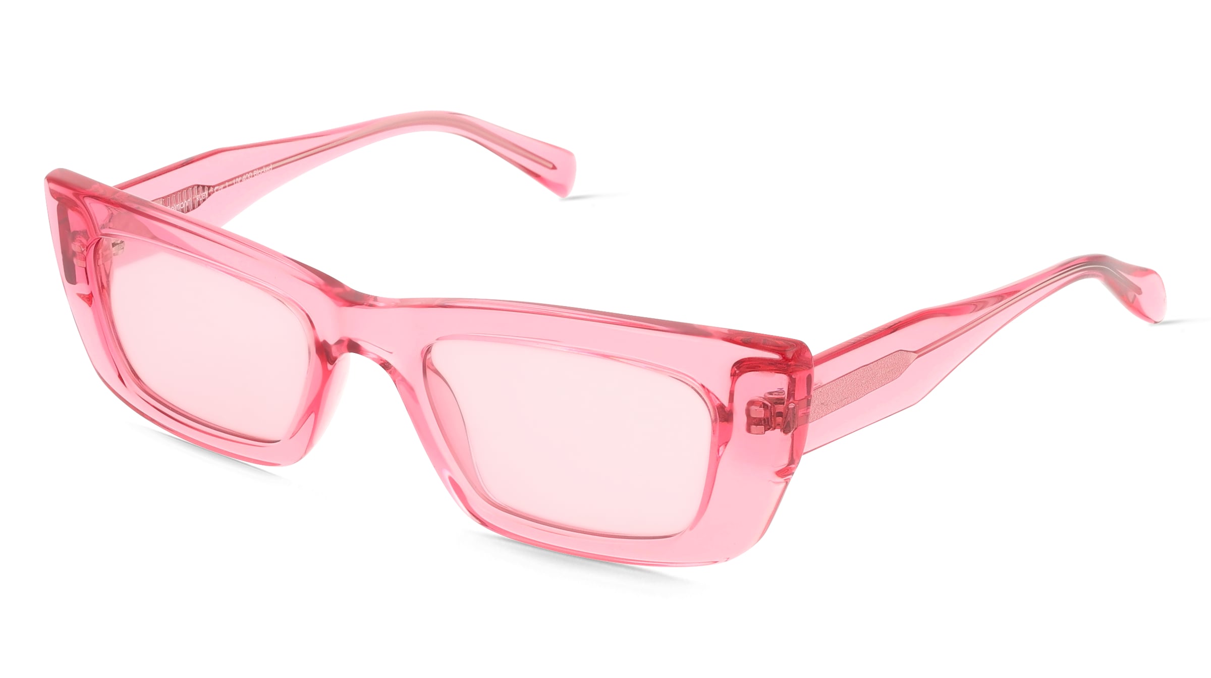 Fielmann BD 581 SUN FA RUBY Damen-Sonnenbrille Vollrand Cat Eye Acetat Spritzguss-Gestell, Pink