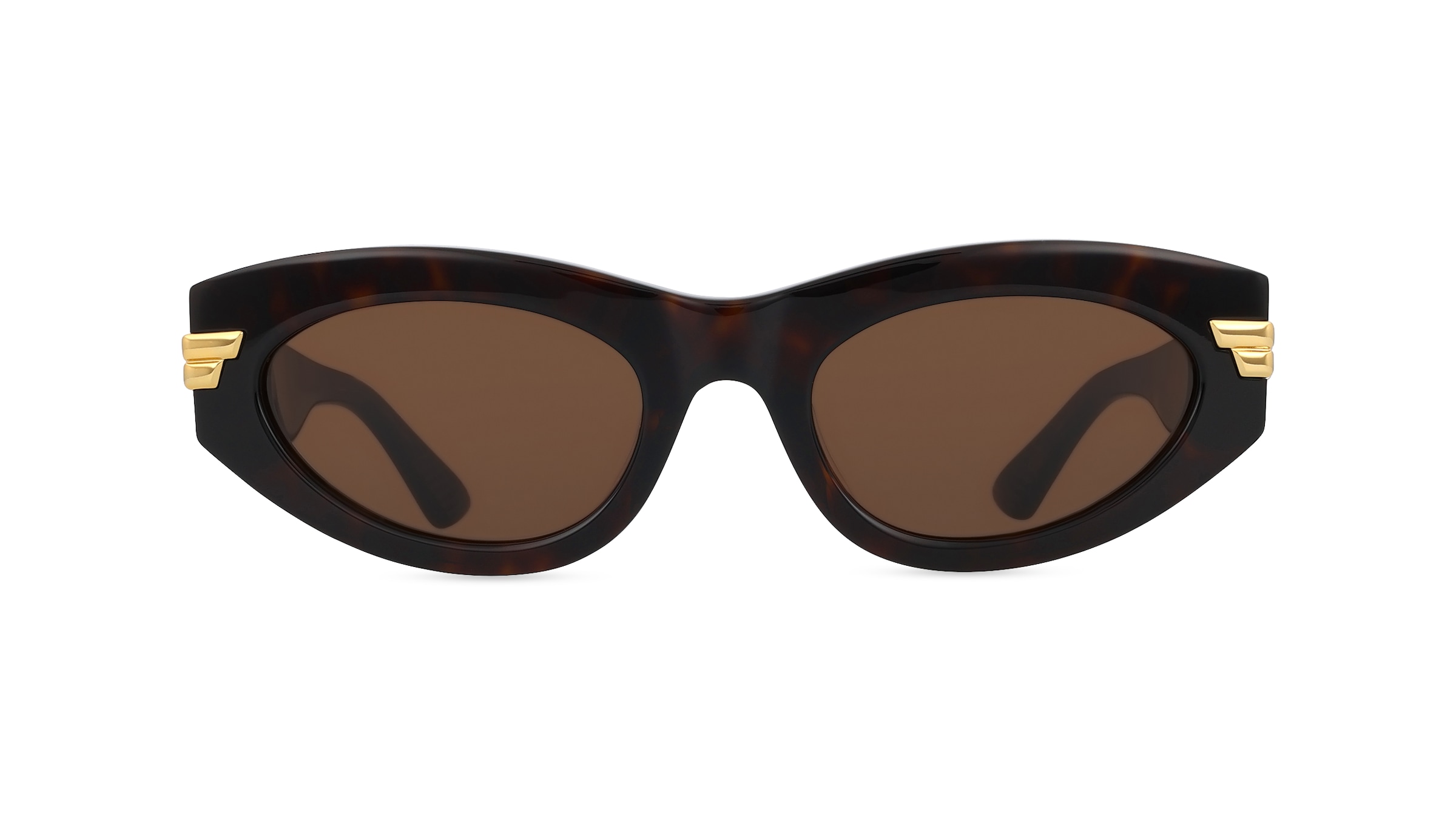 Bottega Veneta BV1189S Damen-Sonnenbrille Vollrand Butterfly Kunststoff-Gestell, braun