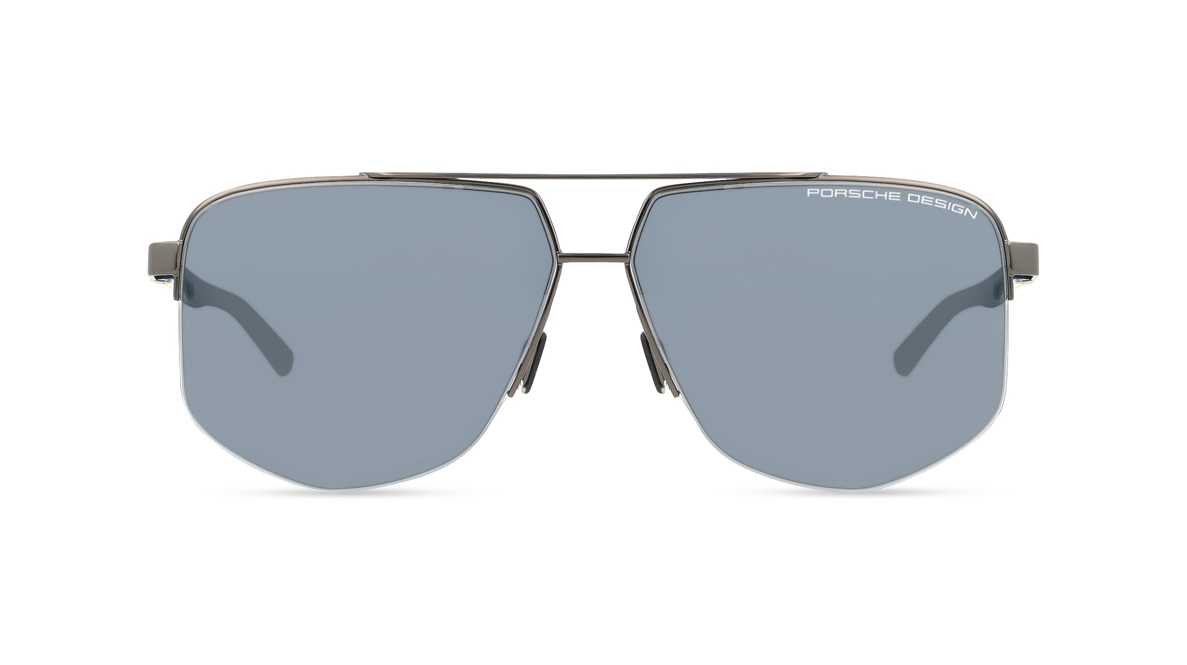 Porsche Design P8943 Herren-Sonnenbrille Vollrand Quadratisch Metall-Gestell, grau