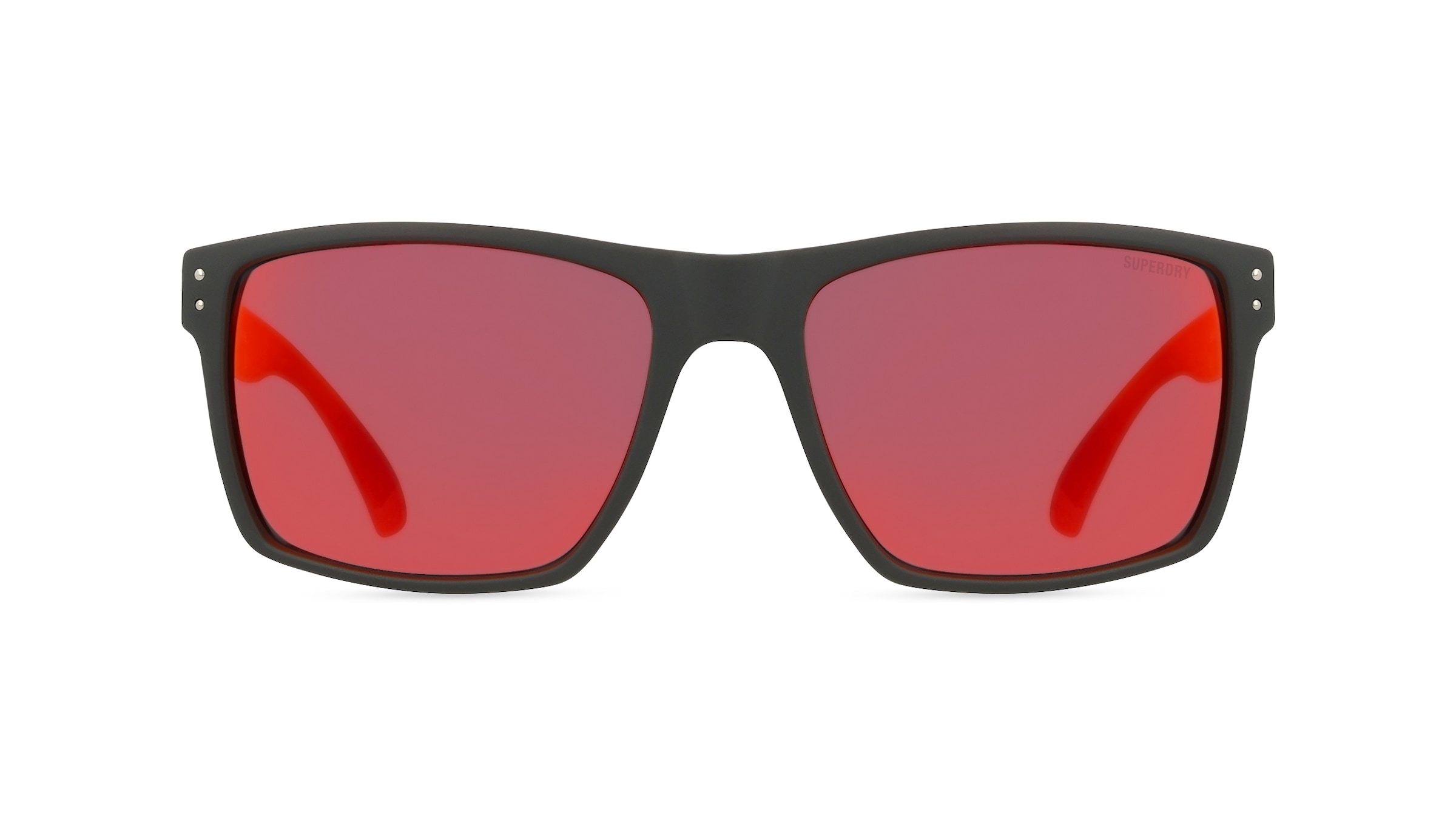 Superdry SD Kobe Herren-Sonnenbrille Vollrand Eckig Kunststoff-Gestell, schwarz