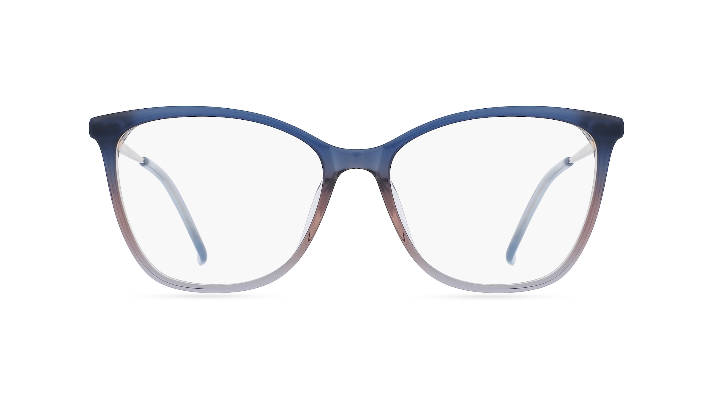 Fielmann BD 509 CL Damen-Brille inkl. Gläser Vollrand Eckig Acetat-Gestell 54mm/16mm/140mm, blau